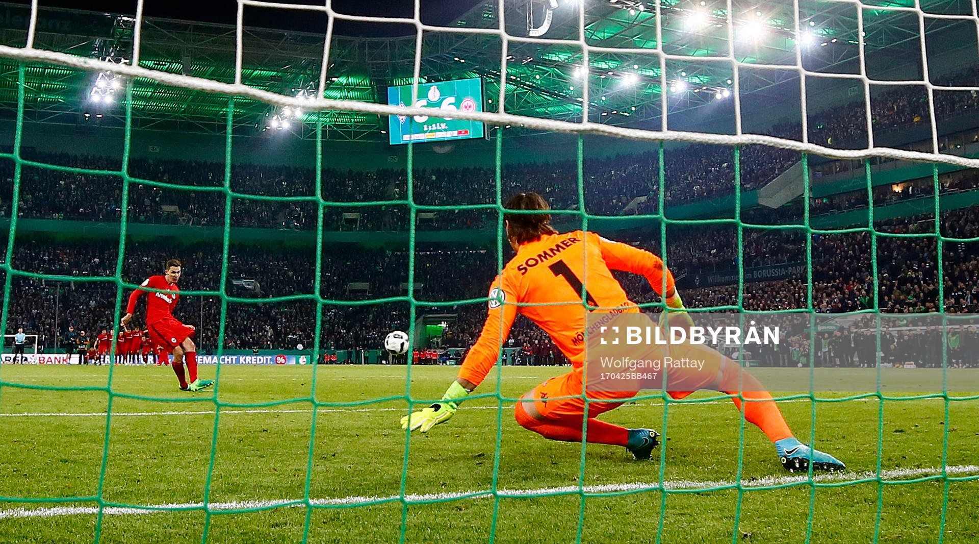 Fotboll, Tyska Cupen, Borussia Mönchengladbach - Eintracht