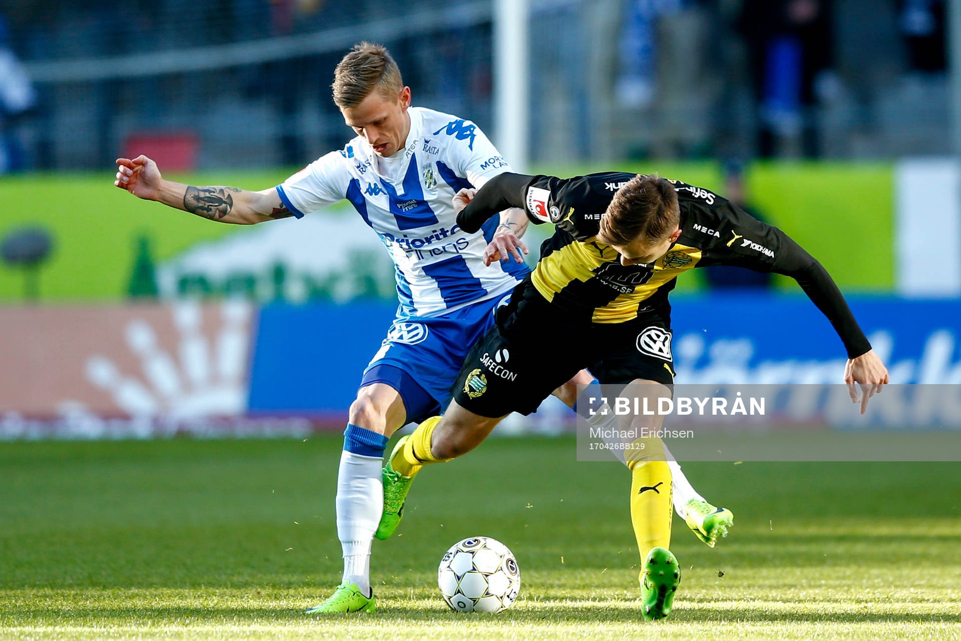 IFK Göteborgs Sören Rieks och Hammarbys Dusan Jajic