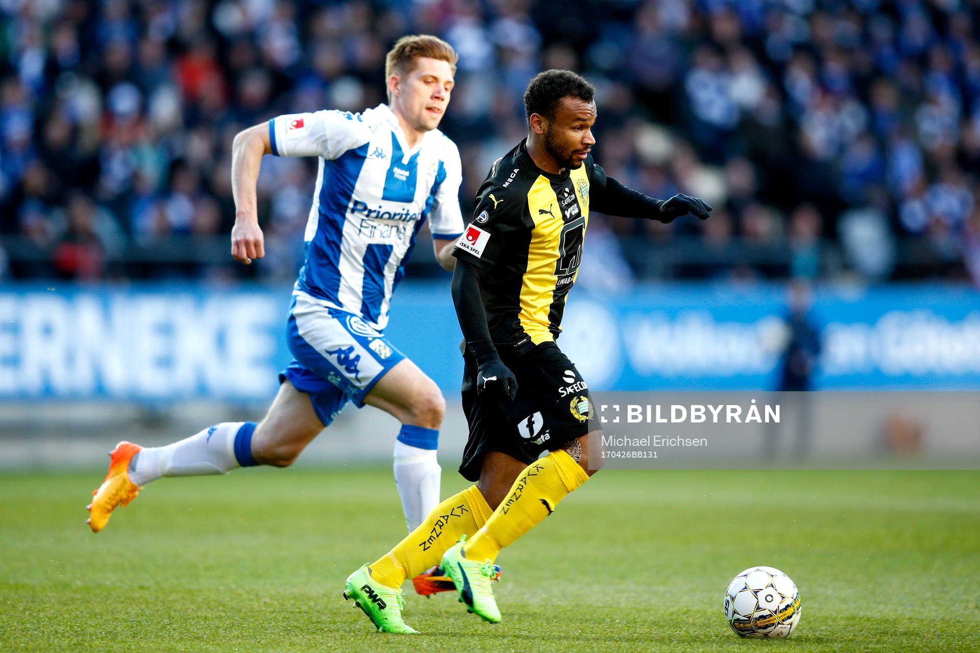 Hammarbys Serge-Junior Martinsson Ngoualioch IFK Göteborgs