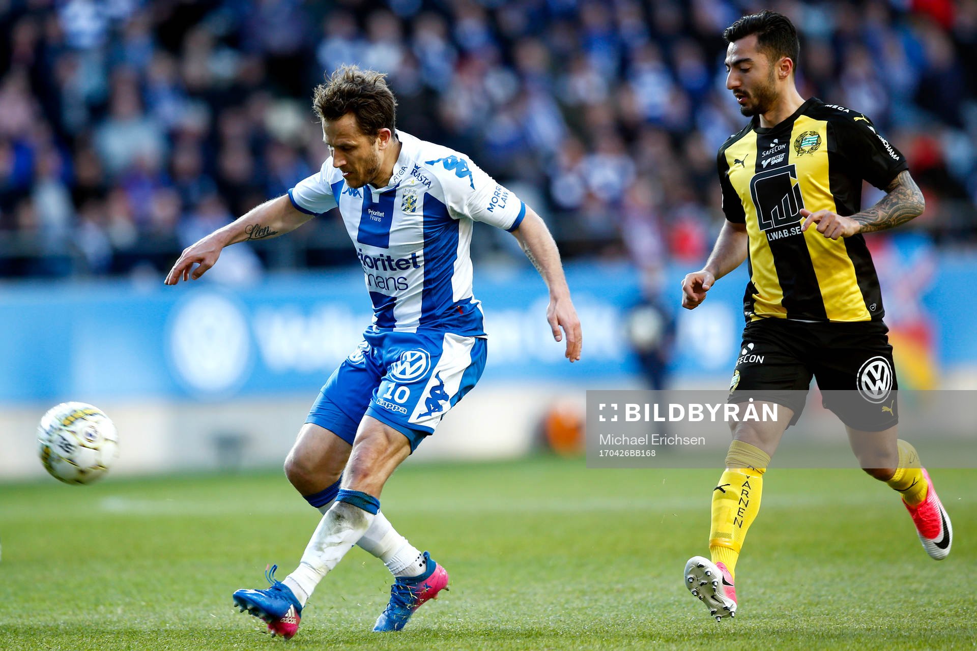 IFK Göteborgs Tobias Hysen och Hammarbys Jiloan Hamad