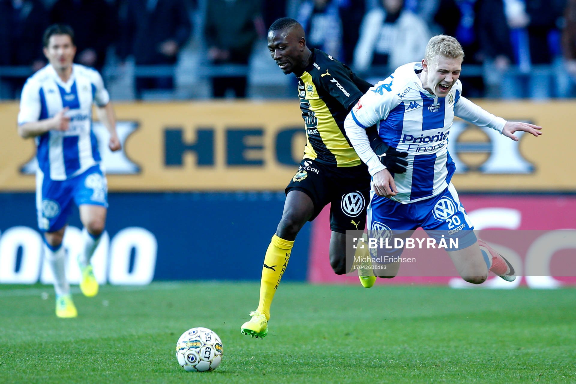 Hammarbys Pa Amat Dibba och IFK Göteborgs Henrik Björdal