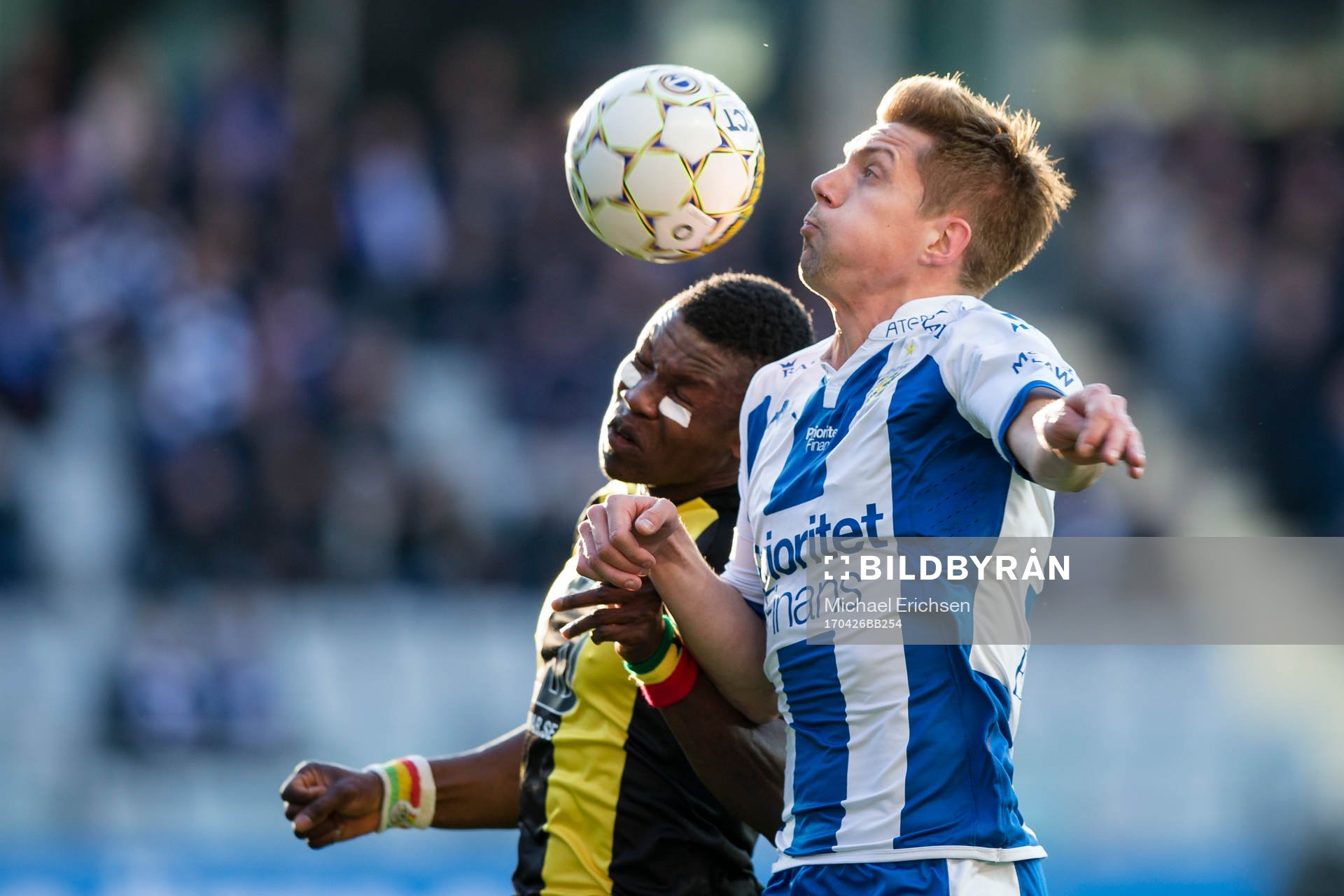 Hammarbys Joseph Aidoo och IFK Göteborgs Mikael Boman