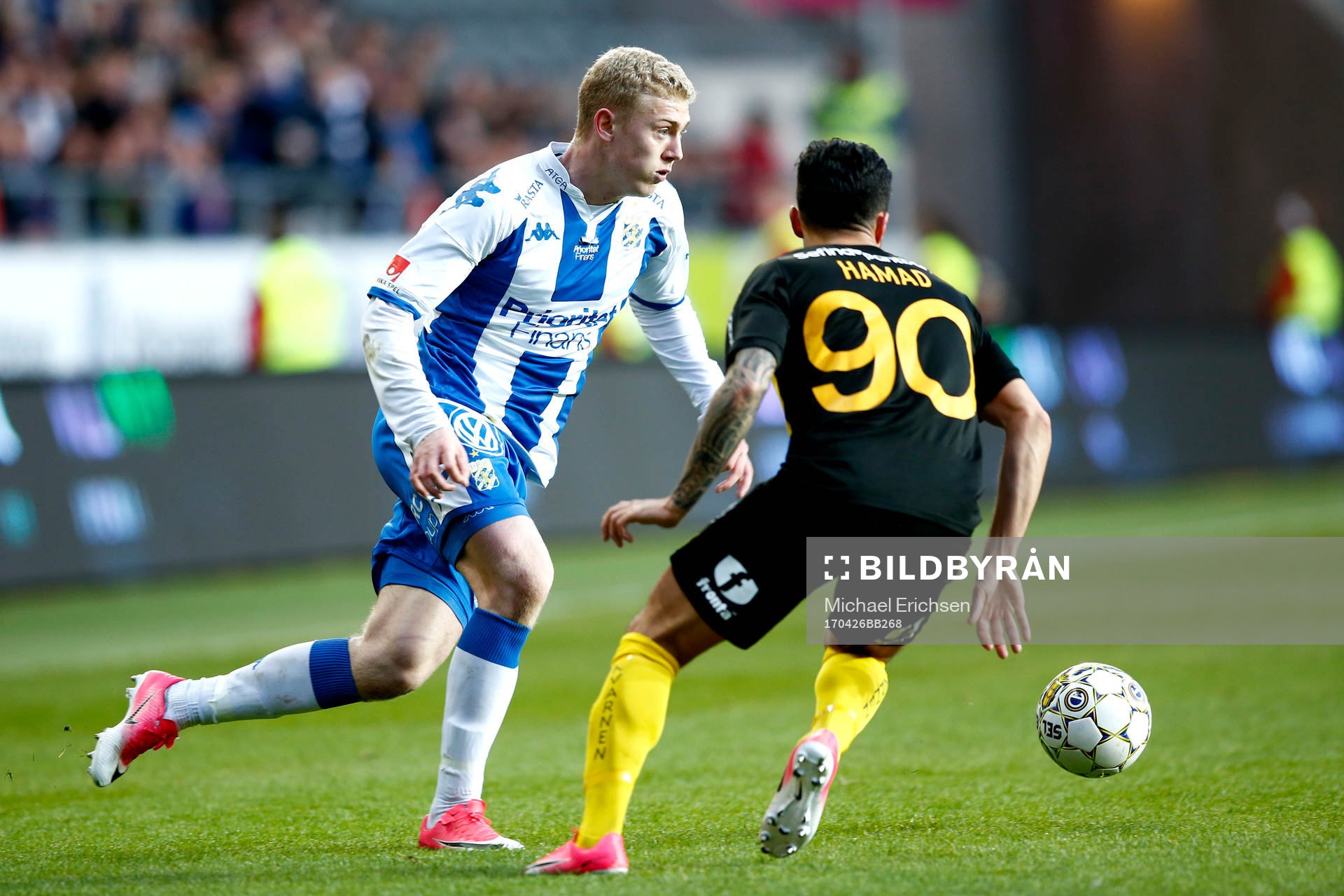 IFK Göteborgs Henrik Björdal och Hammarbys Jiloan Hamad