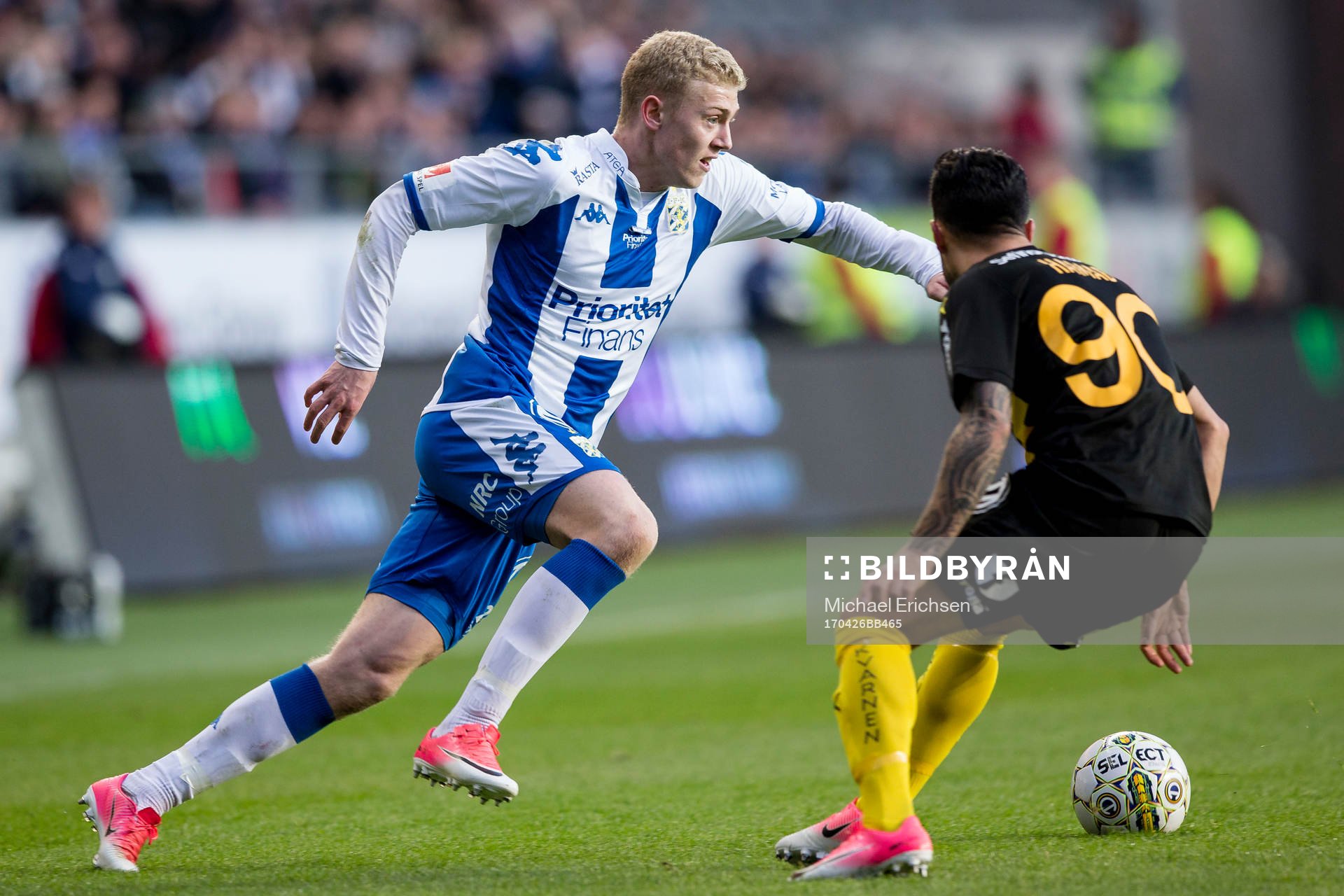 IFK Göteborgs Henrik Björdal mot Hammarbys Jiloan Hamad