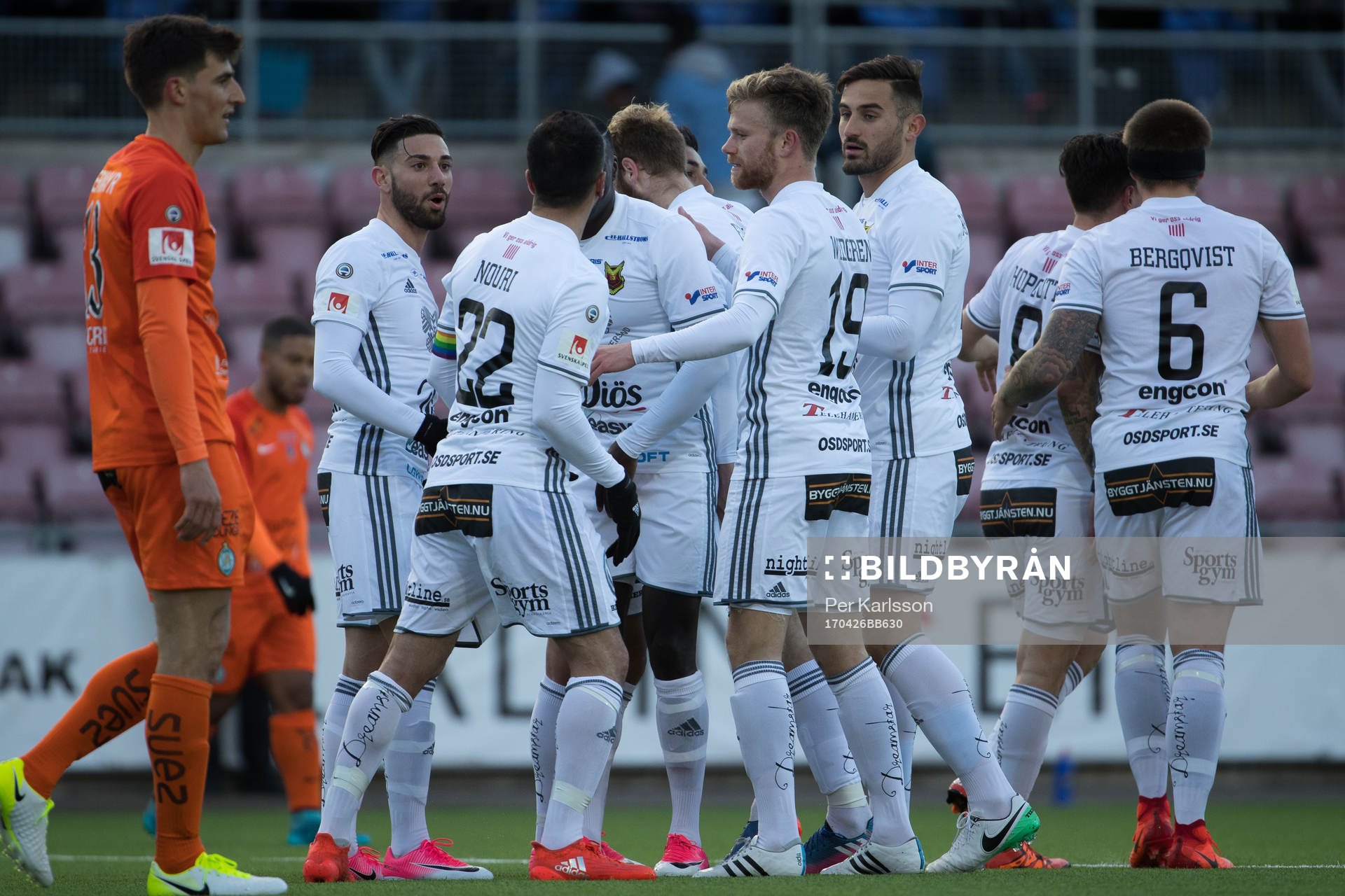Östersunds spelare jublar