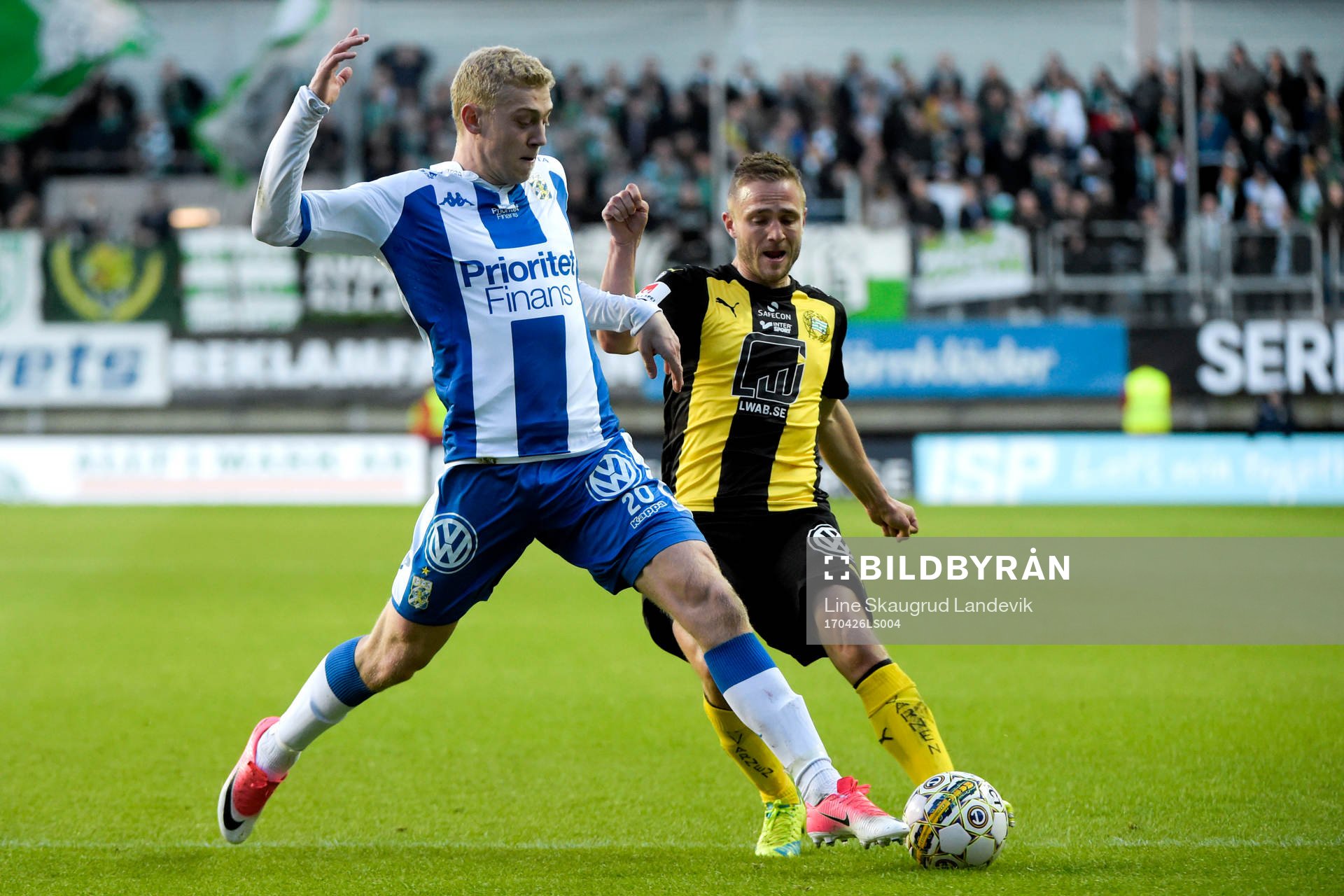 IFK Göteborgs Henrik Björdaloch Hammarbys Mats Solheim