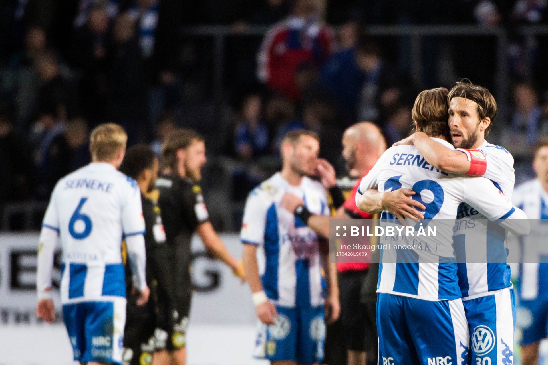 IFK Göteborgs August Erlingmark och Mattias Bjärsmyr