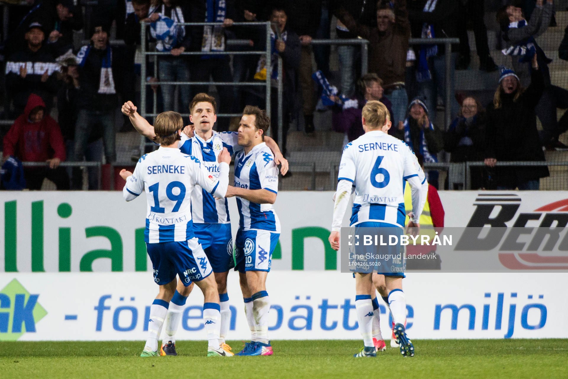 IFK Göteborgs Mikael Boman, August Erlingmark och Tobias