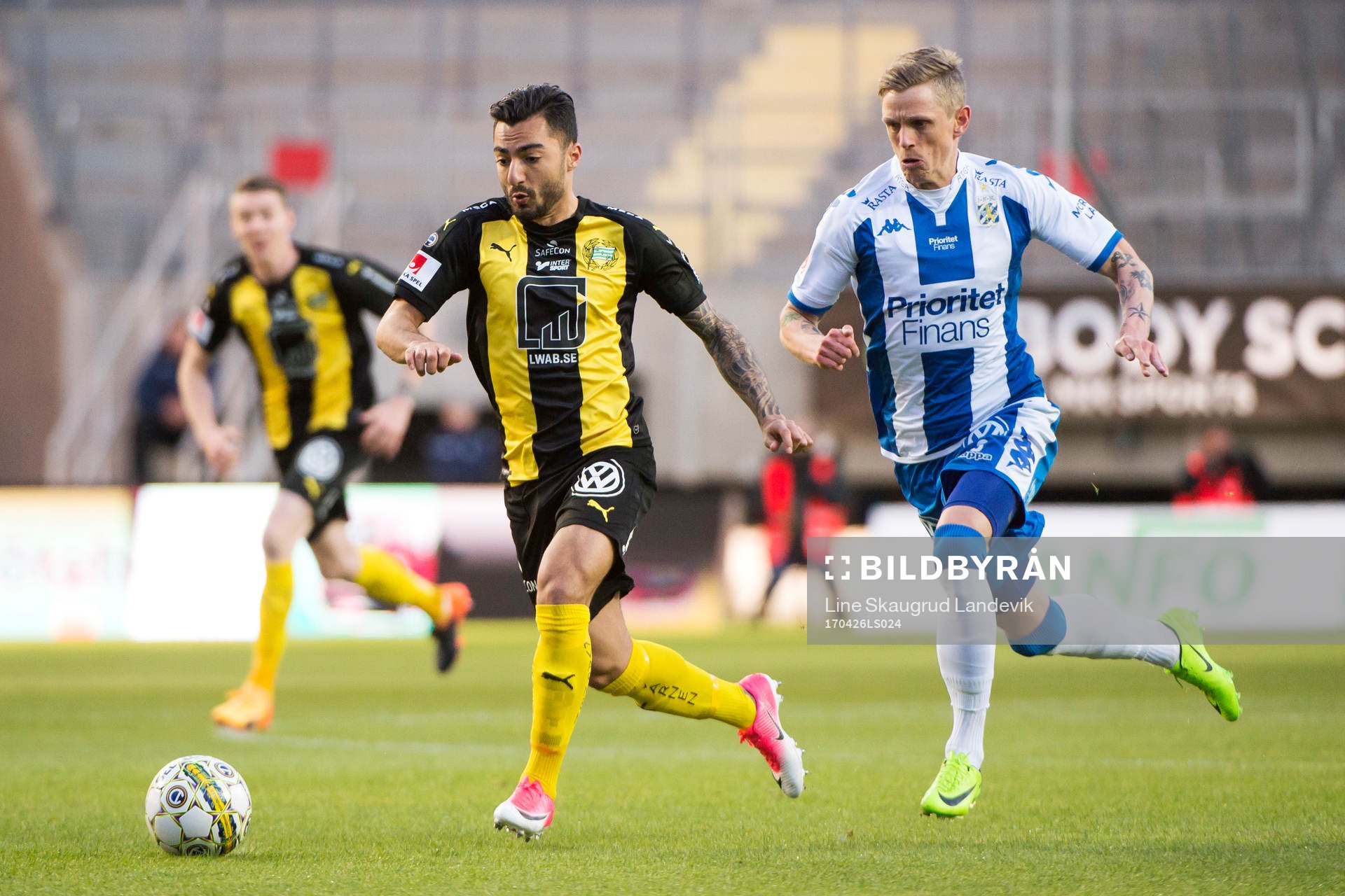 Hammarbys Jiloan Hamad och IFK Göteborgs Sören Rieks