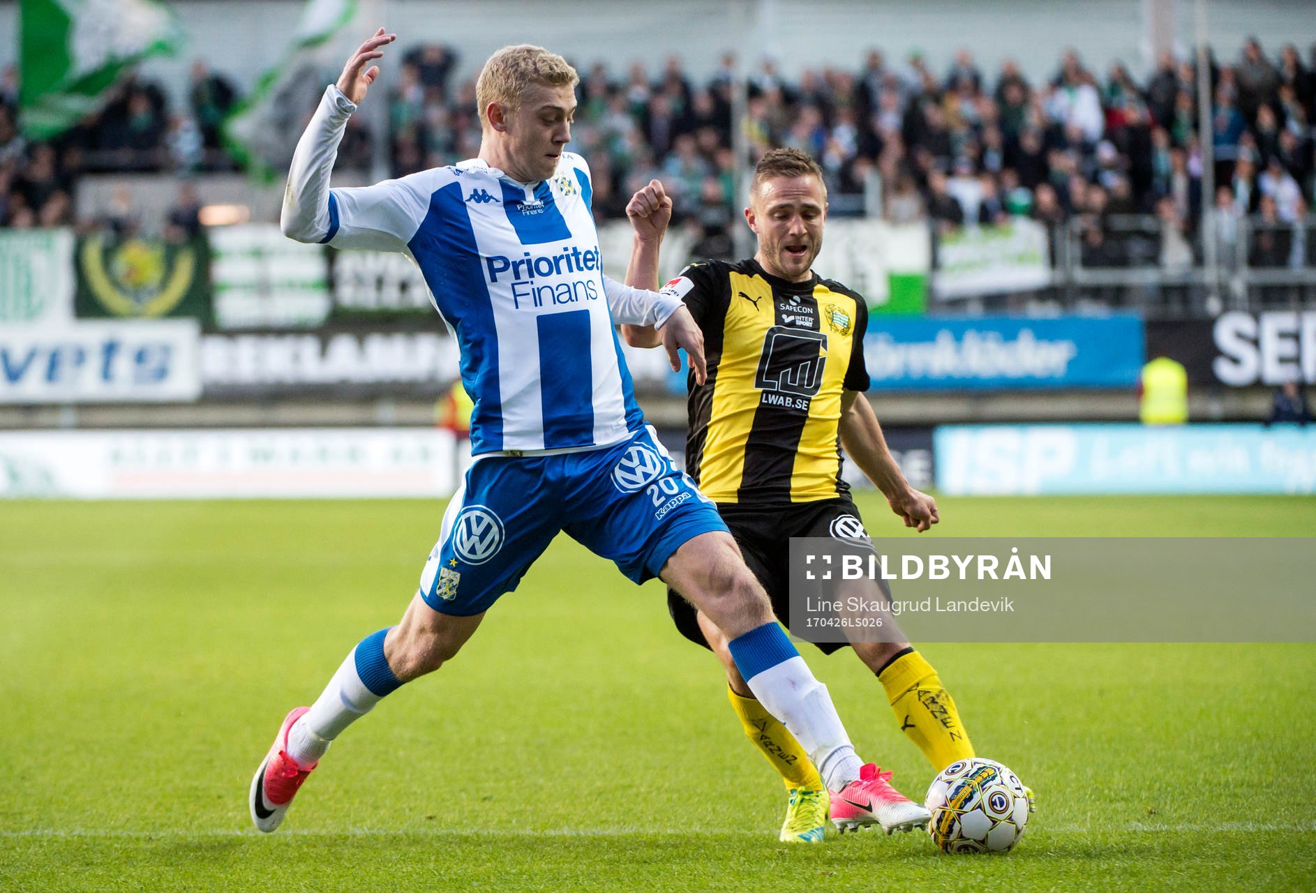 IFK Göteborgs Henrik Björdal och Hammarbys Mats Solheim