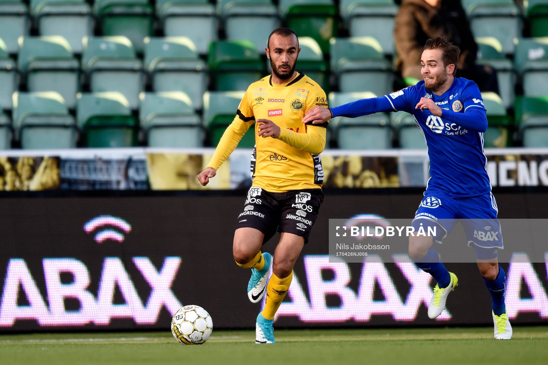 Elfsborgs Issam Jebali och Sundsvalls Kristinn Steindorsson