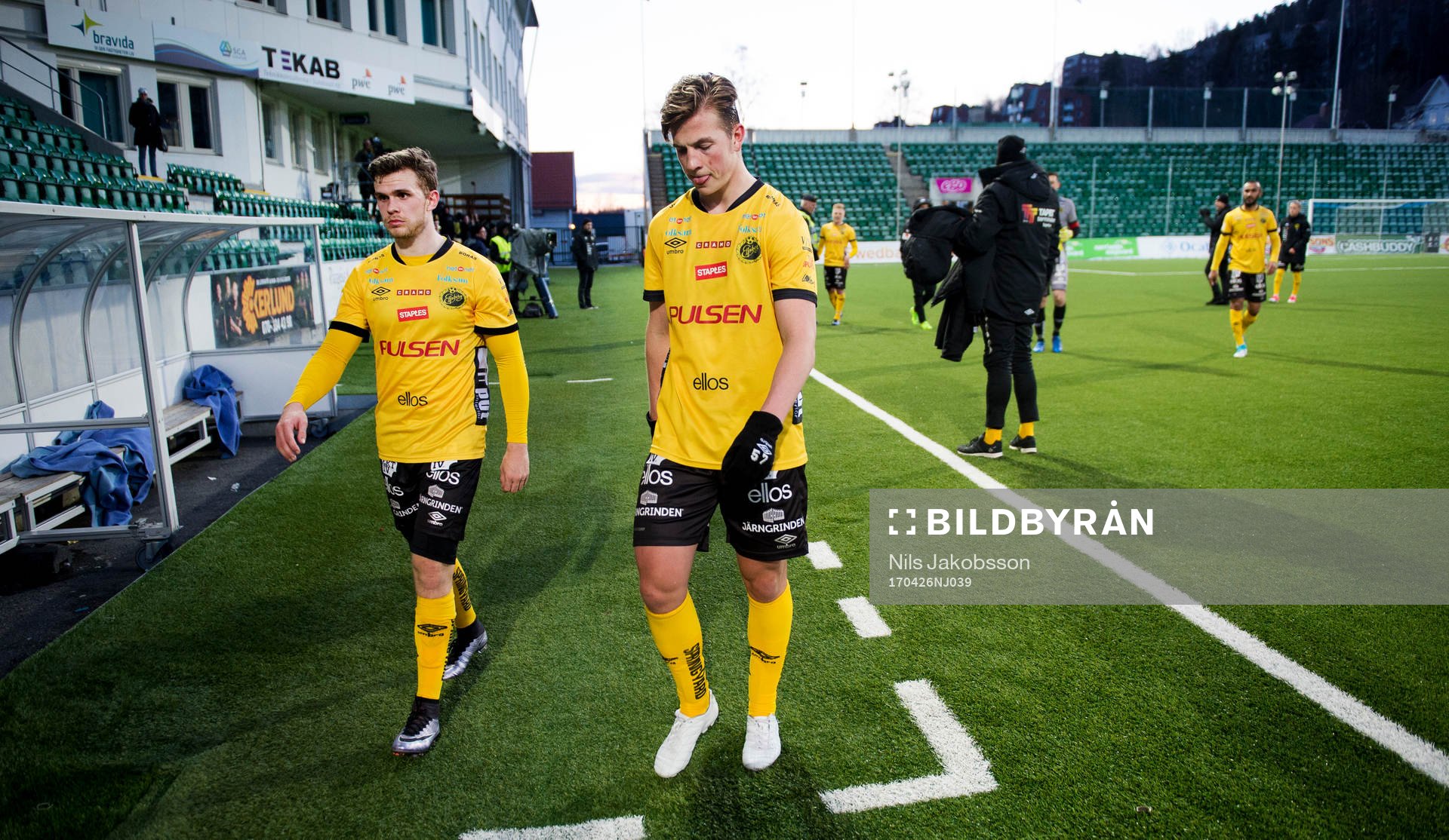 Elfsborgs Jesper Manns och Simon Olsson deppar