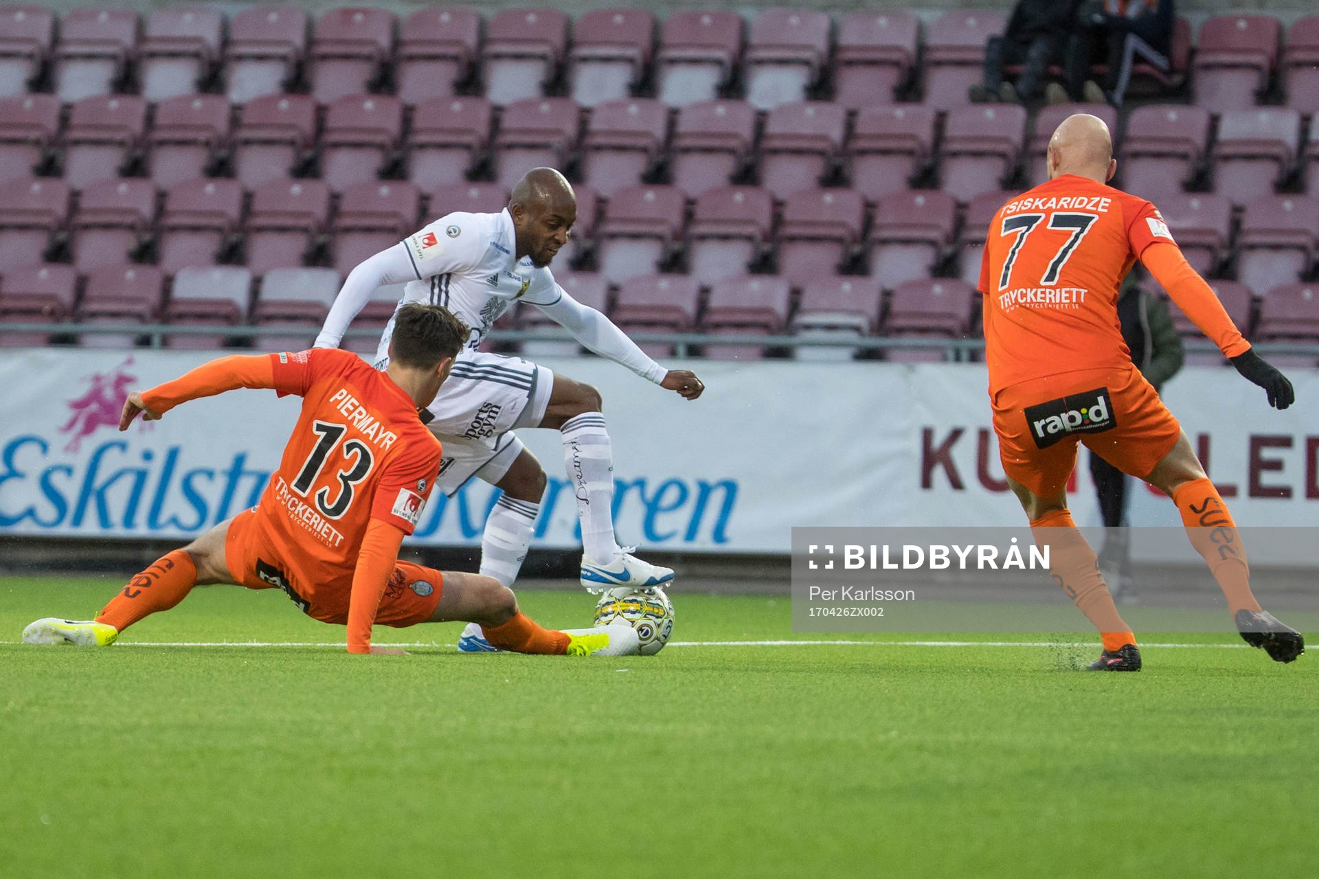 AFC Eskilstunas Thomas Piermayr och Fouad Bachirou