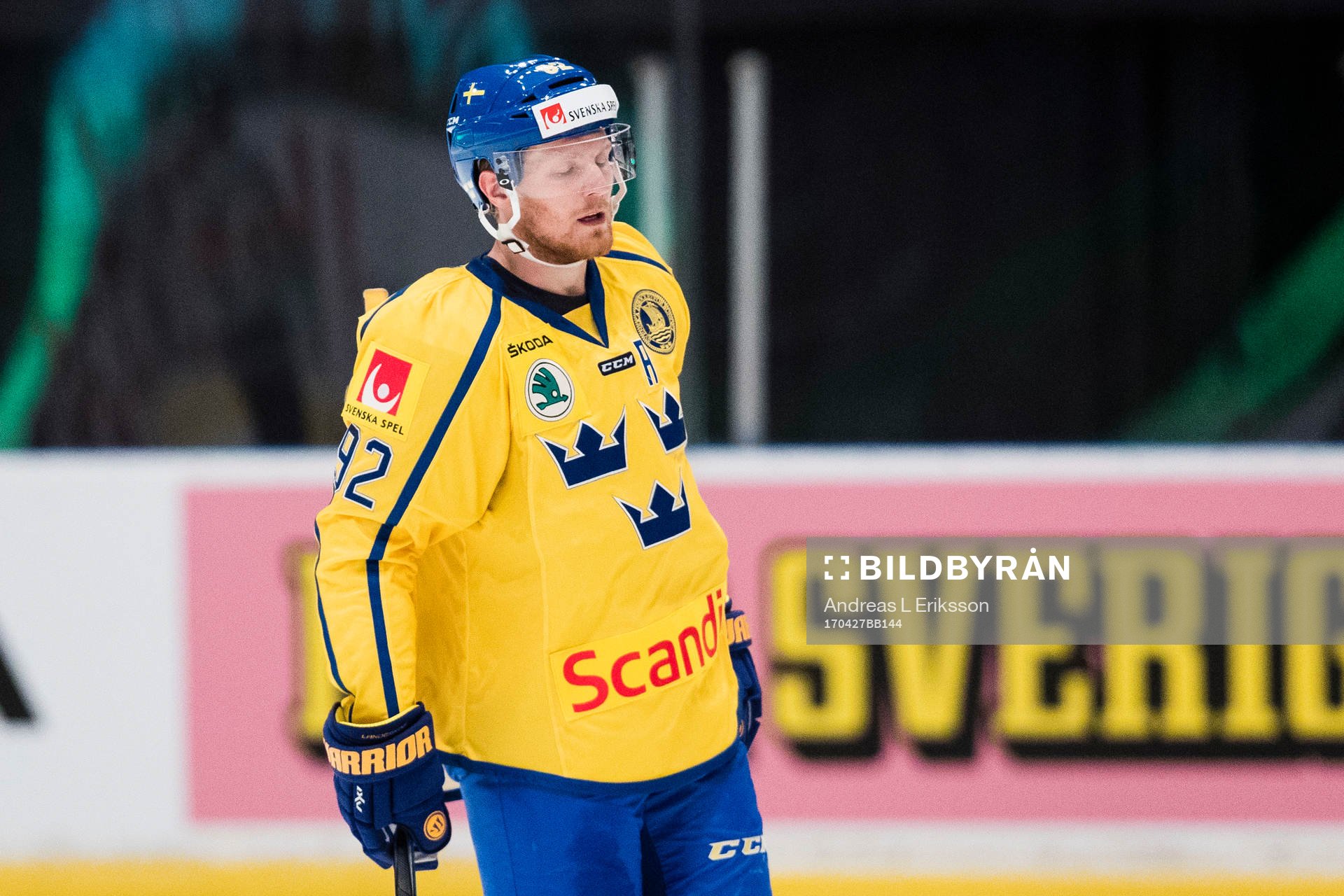 Sveriges Gabriel Landeskog deppar