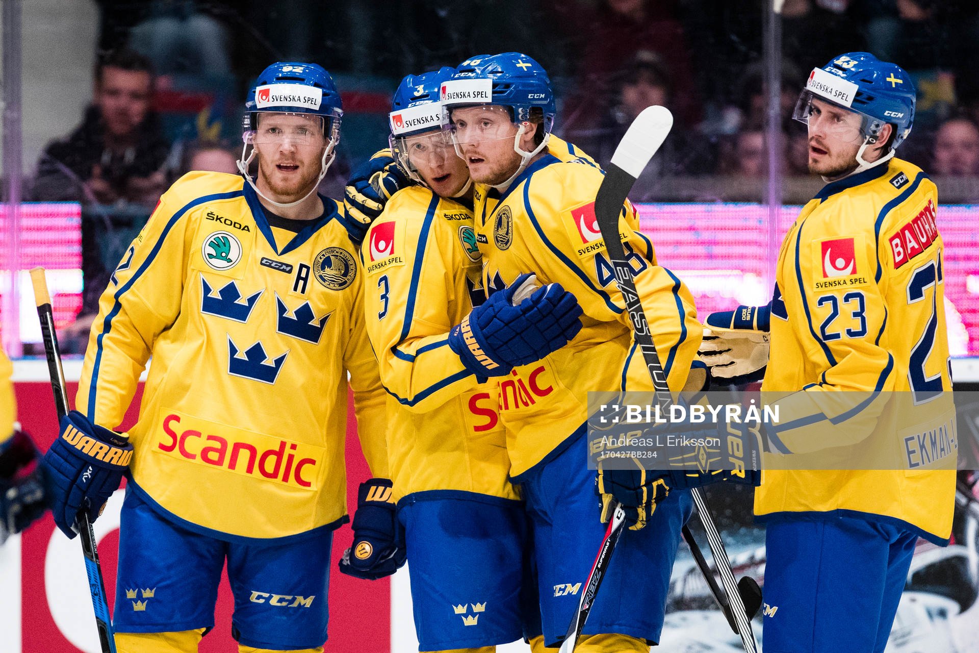 Sveriges Gabriel Landeskog, John Klingberg, Carl Klingberg