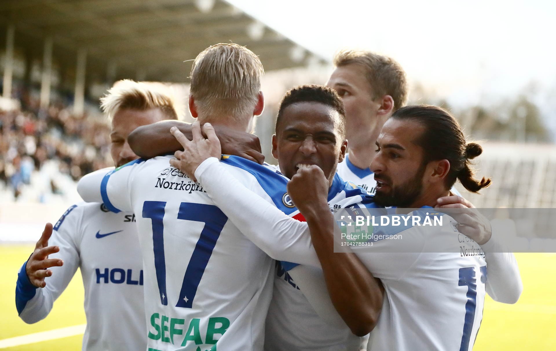 Norrköpings Niclas Eliasson jublar