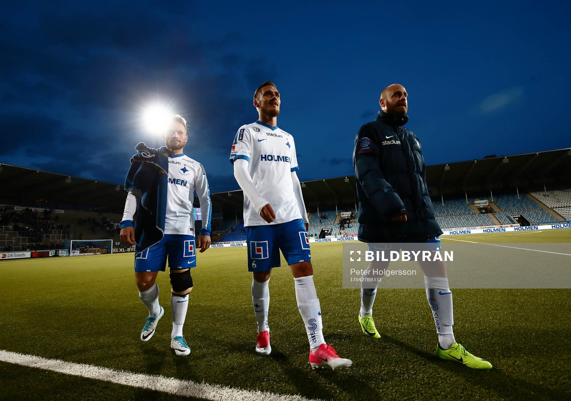 Norrköpings Nicklas Bärkroth, Linus Wahlqvist och Daniel