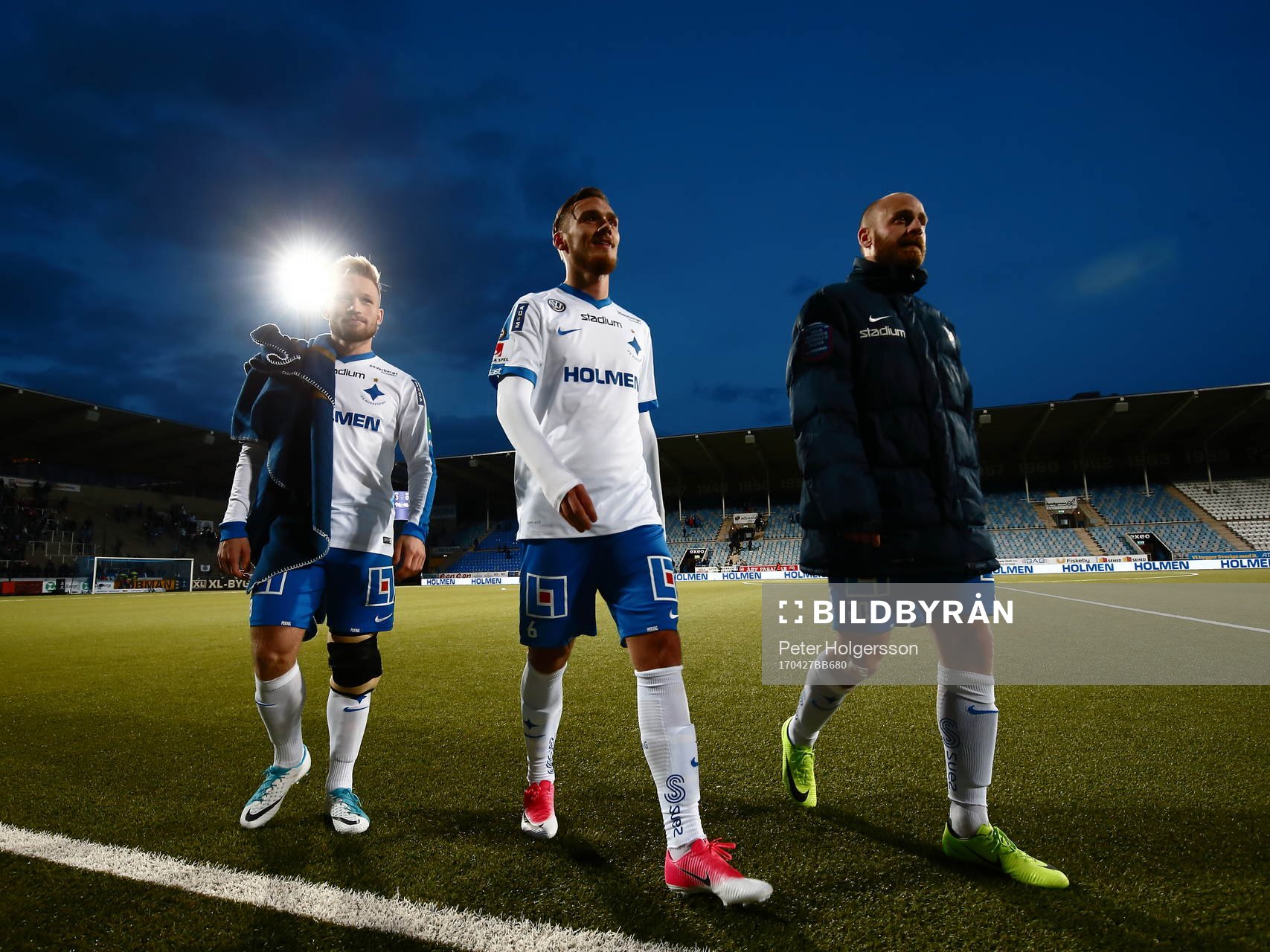 Norrköpings Nicklas Bärkroth, Linus Wahlqvist och Daniel