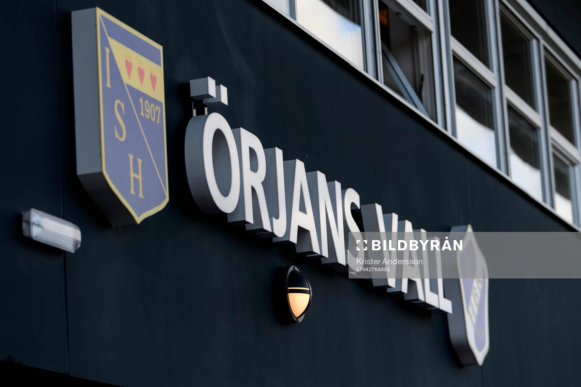 Örjans Vall före fotbollsmatchen i Allsvenskan mellan