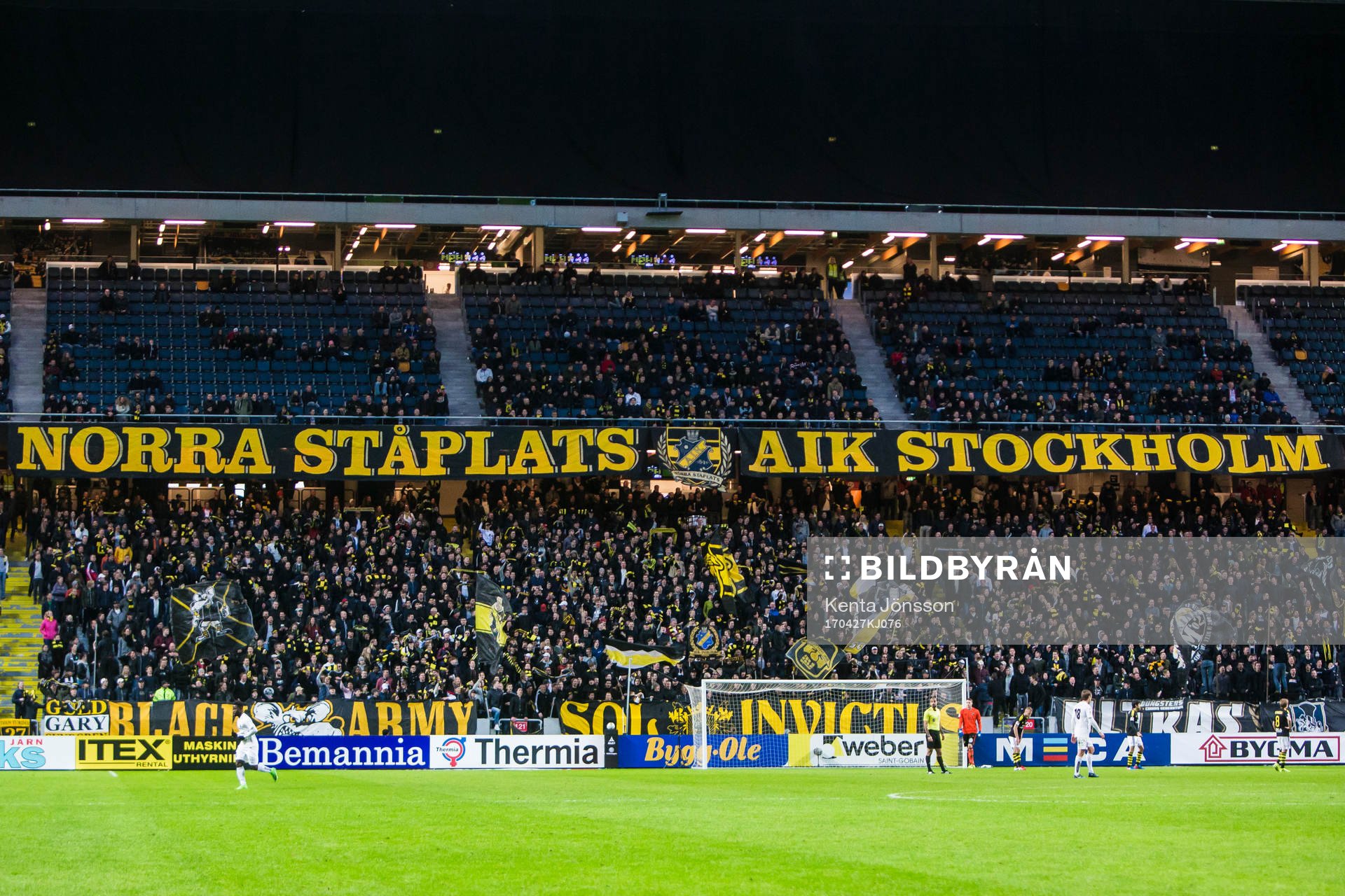 s supportrar på Norra Stå