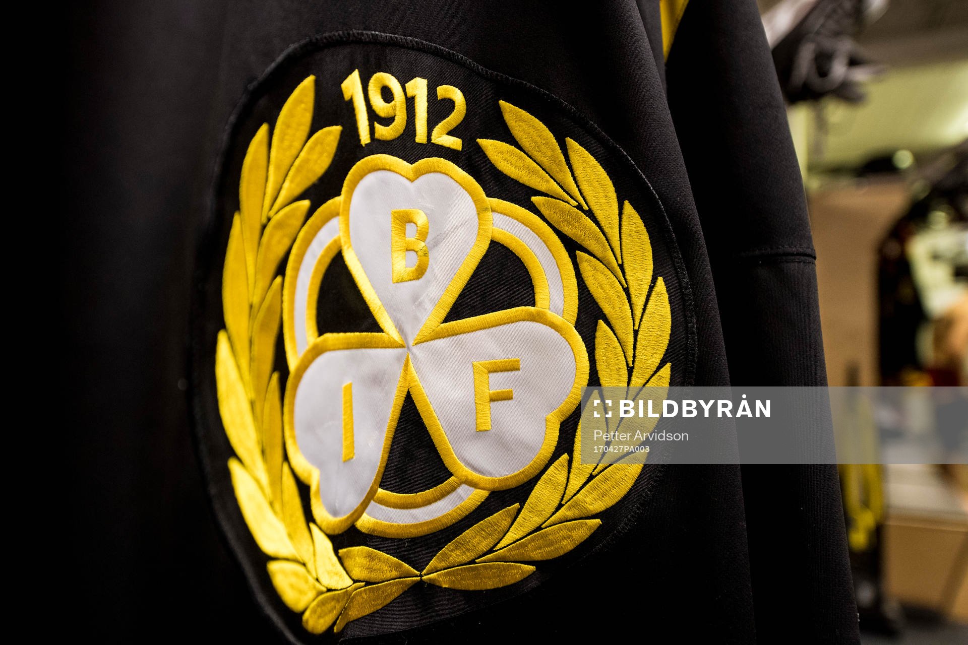 Brynäs matchtröja i omklädningsrummet