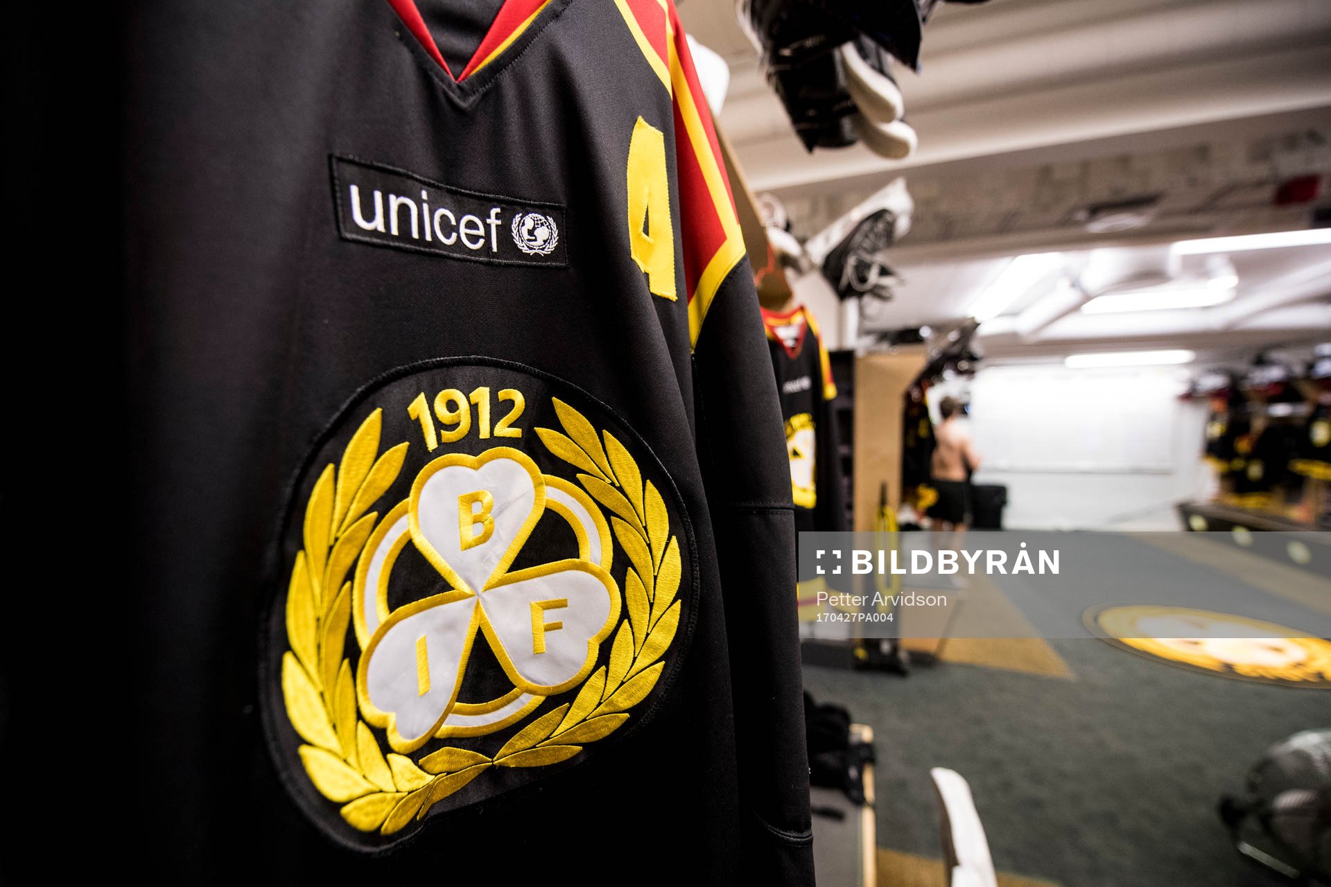 Brynäs matchtröja i omklädningsrummet