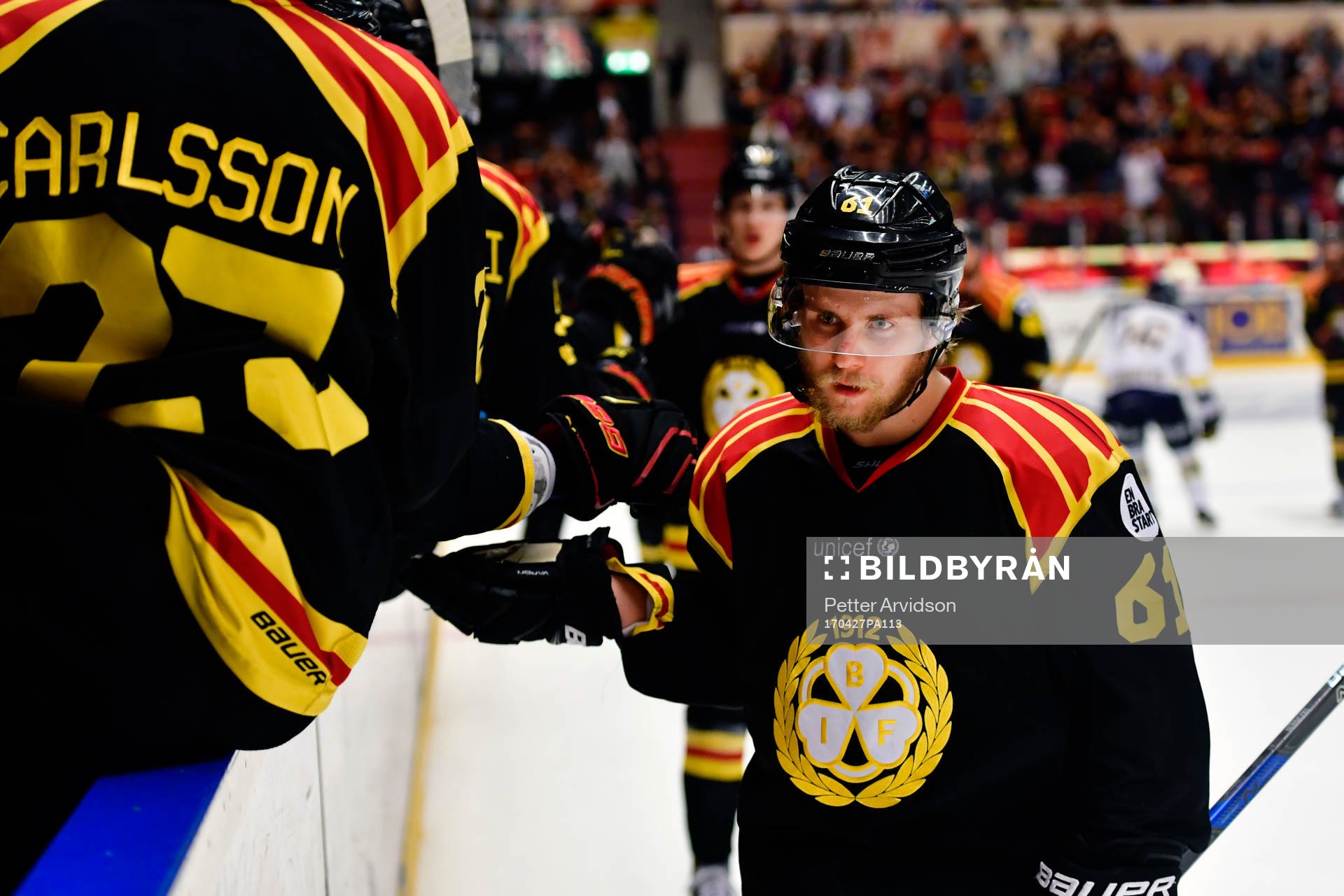 Brynäs Juuso Ikonen jublar