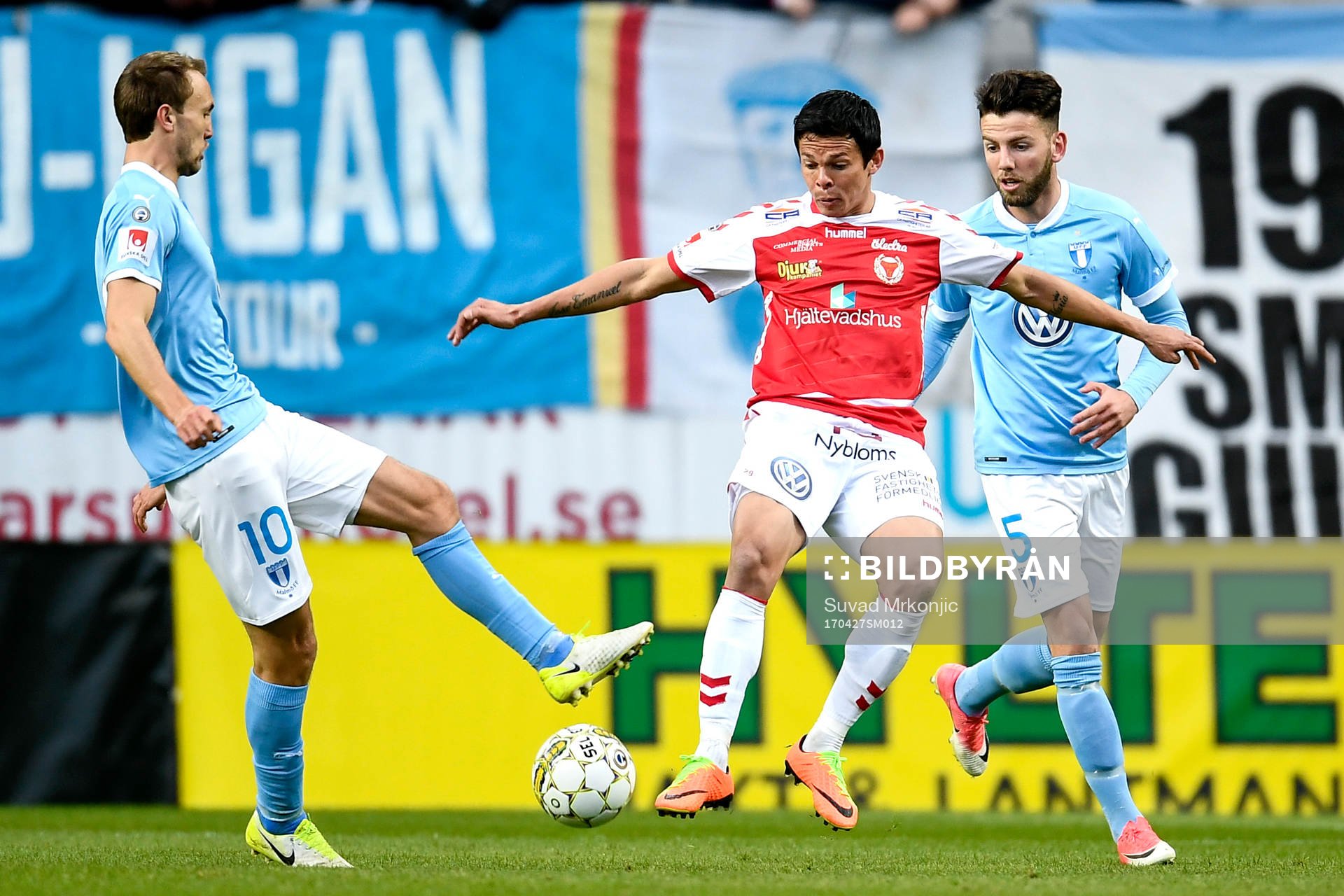 Kalmars Romário Pereira Sipião och Malmö FFs Erdal Rakip