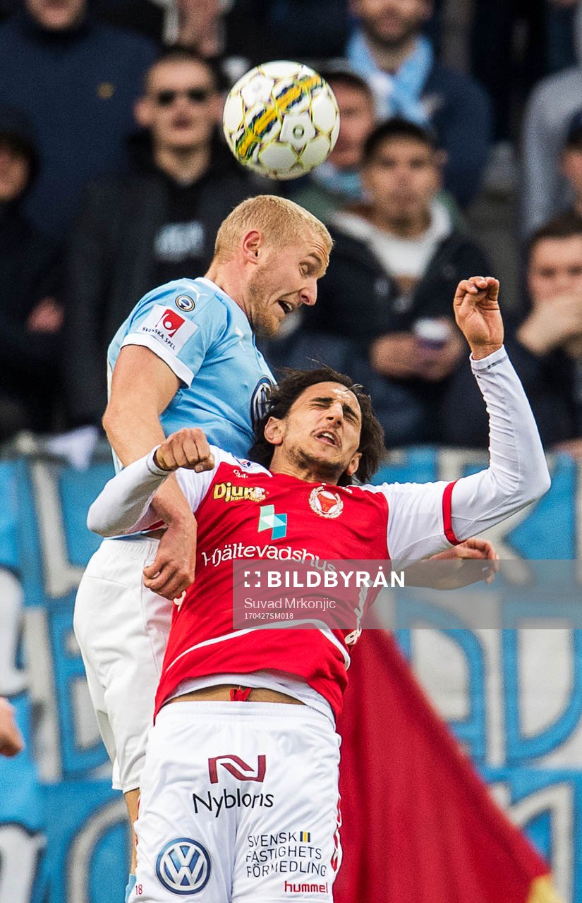 Malmö FFs Franz Brorsson och Kalmars Mahmoud Eid