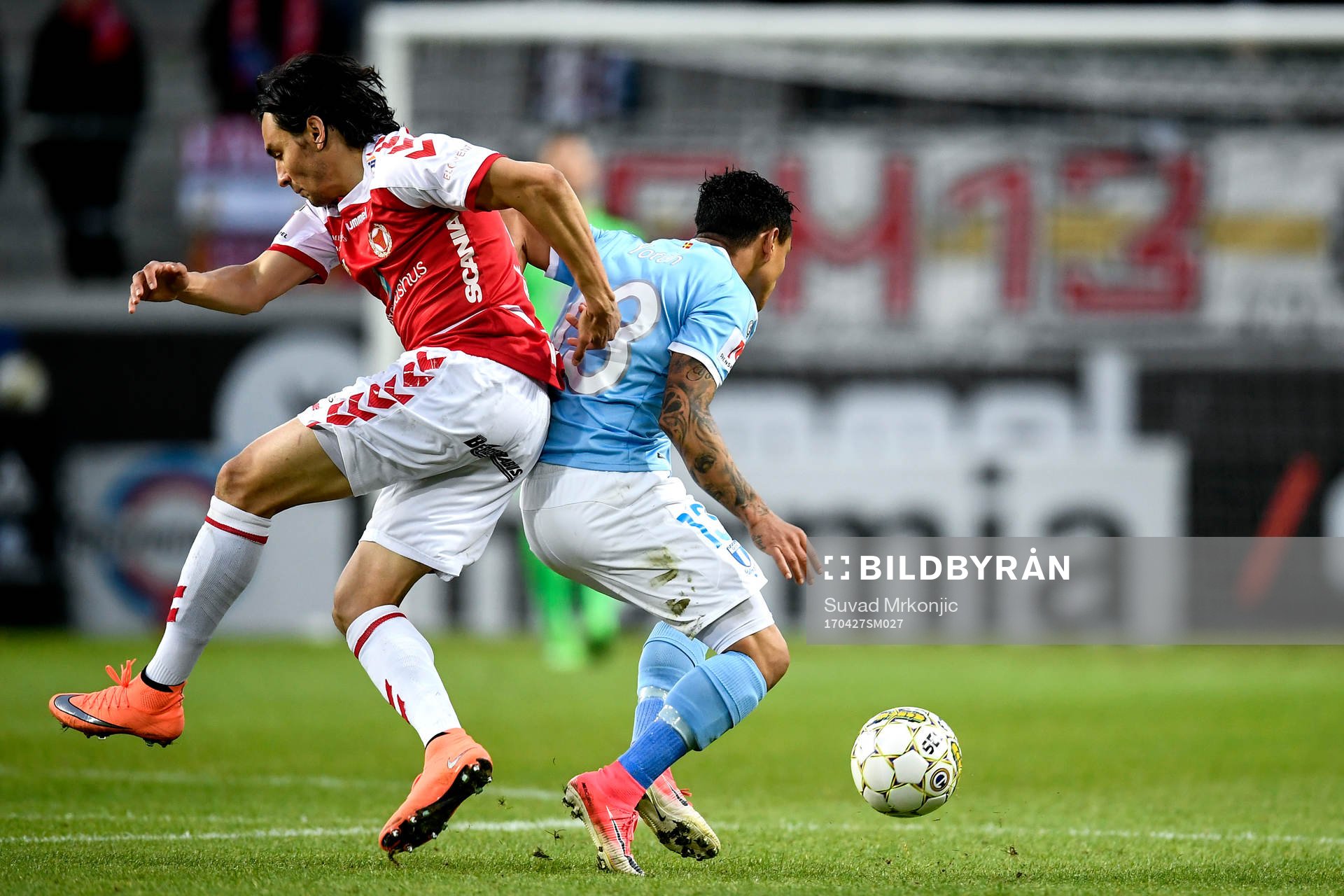 Kalmars Emin Nouri och Malmö FFs Yoshimar Yotún