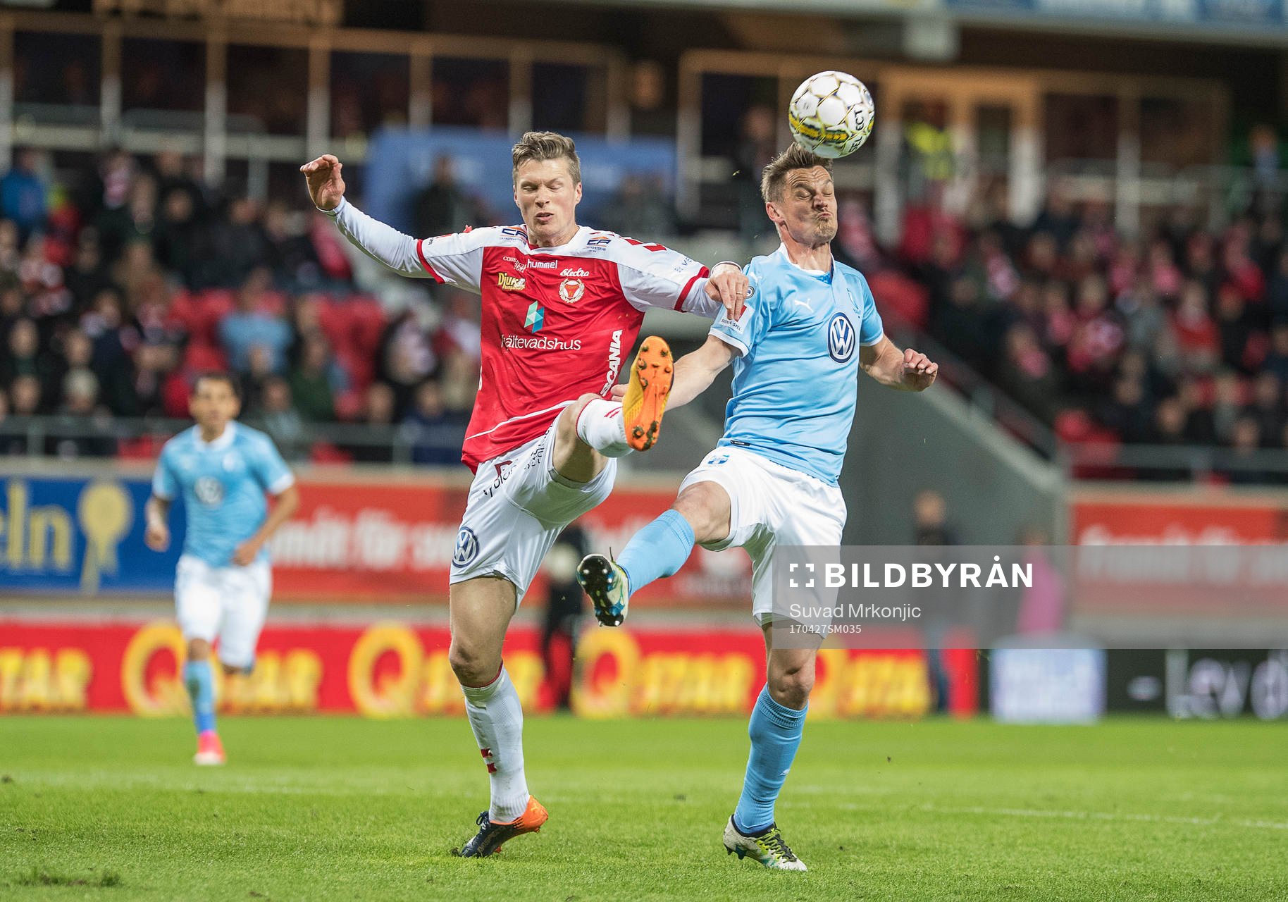 Kalmars Viktor Elm och Malmö FFs Markus Rosenberg