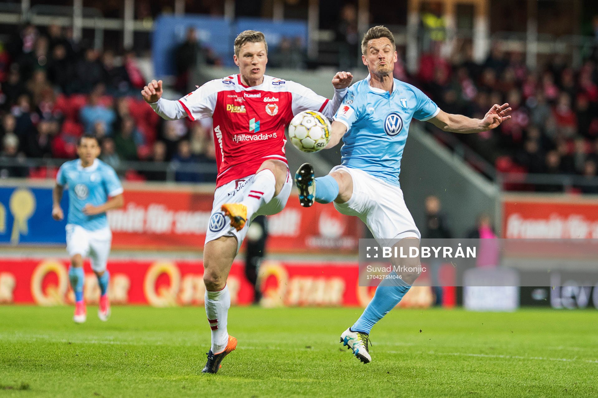 Kalmars Viktor Elm och Malmö FFs Markus Rosenberg