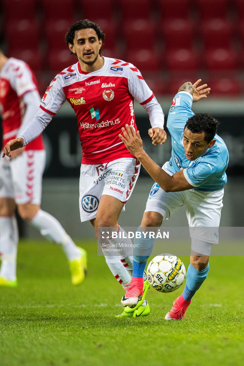 Kalmars Mahmoud Eid och Malmö FFs Yoshimar Yotún