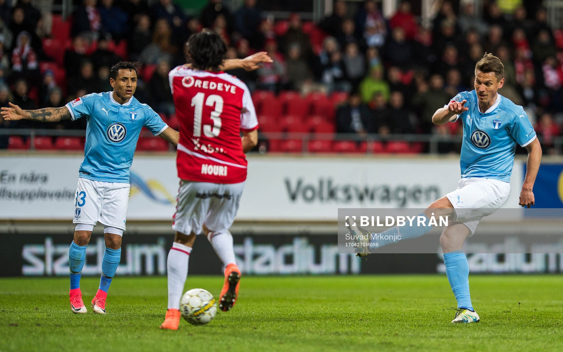 Malmö FFs Markus Rosenberg och Yoshimar Yotún samt