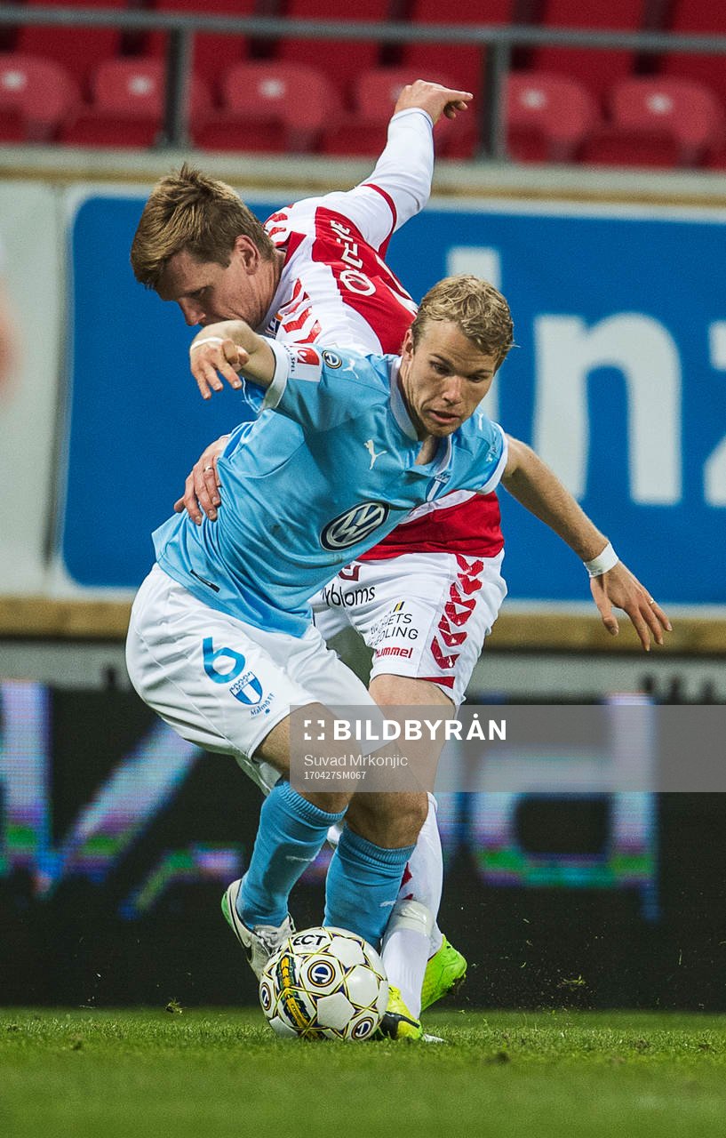 Malmö FFs Oscar Lewicki och Kalmars David Elm