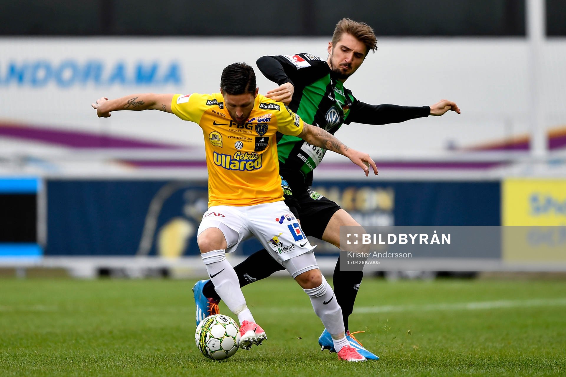 Falkenbergs Tibor Joza och GAIS Dardan Rexhepi