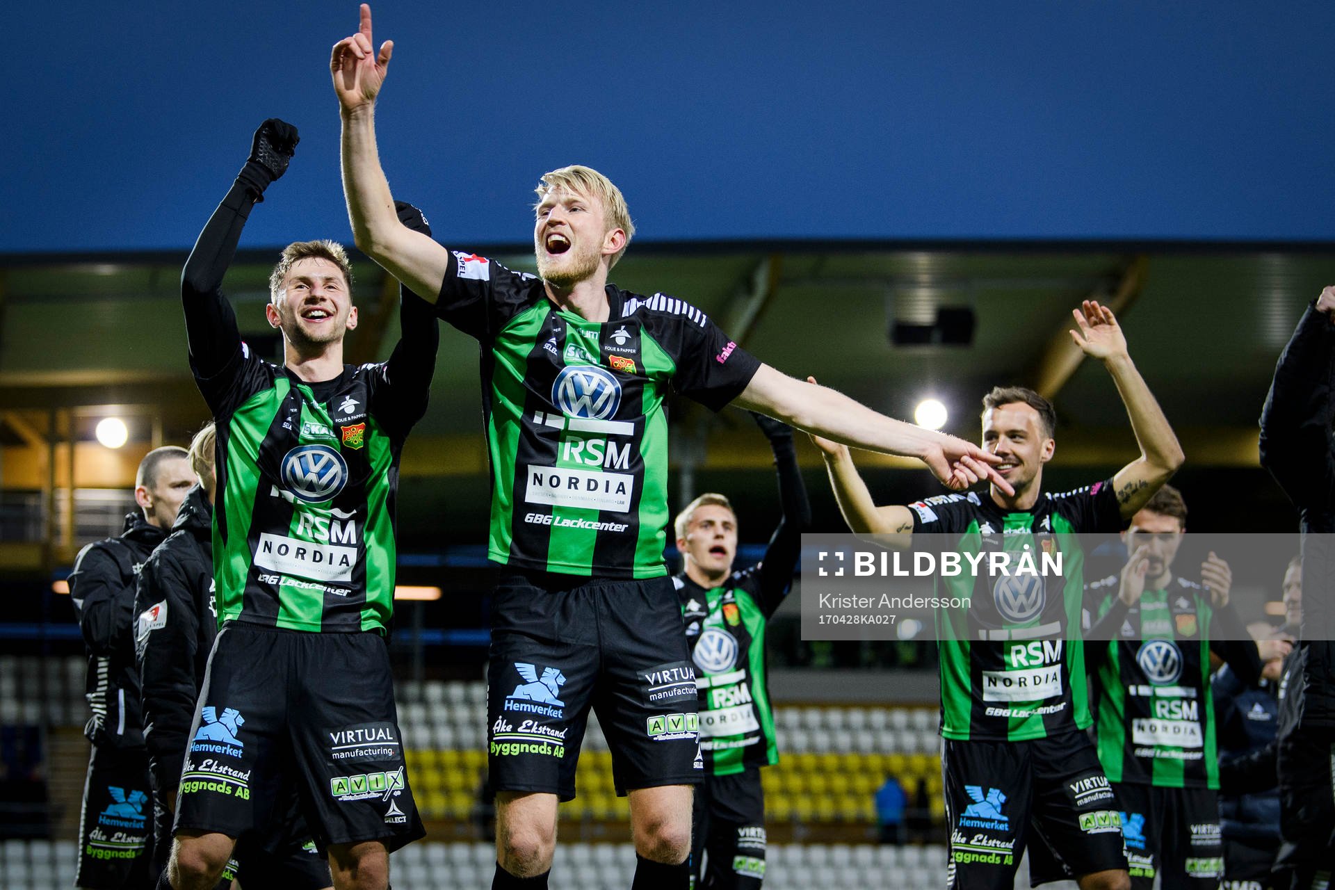 GAIS spelare jublar