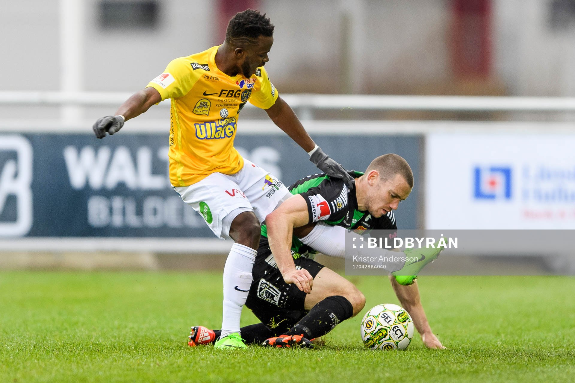Falkenbergs Richard Donkor och GAIS James Sinclair