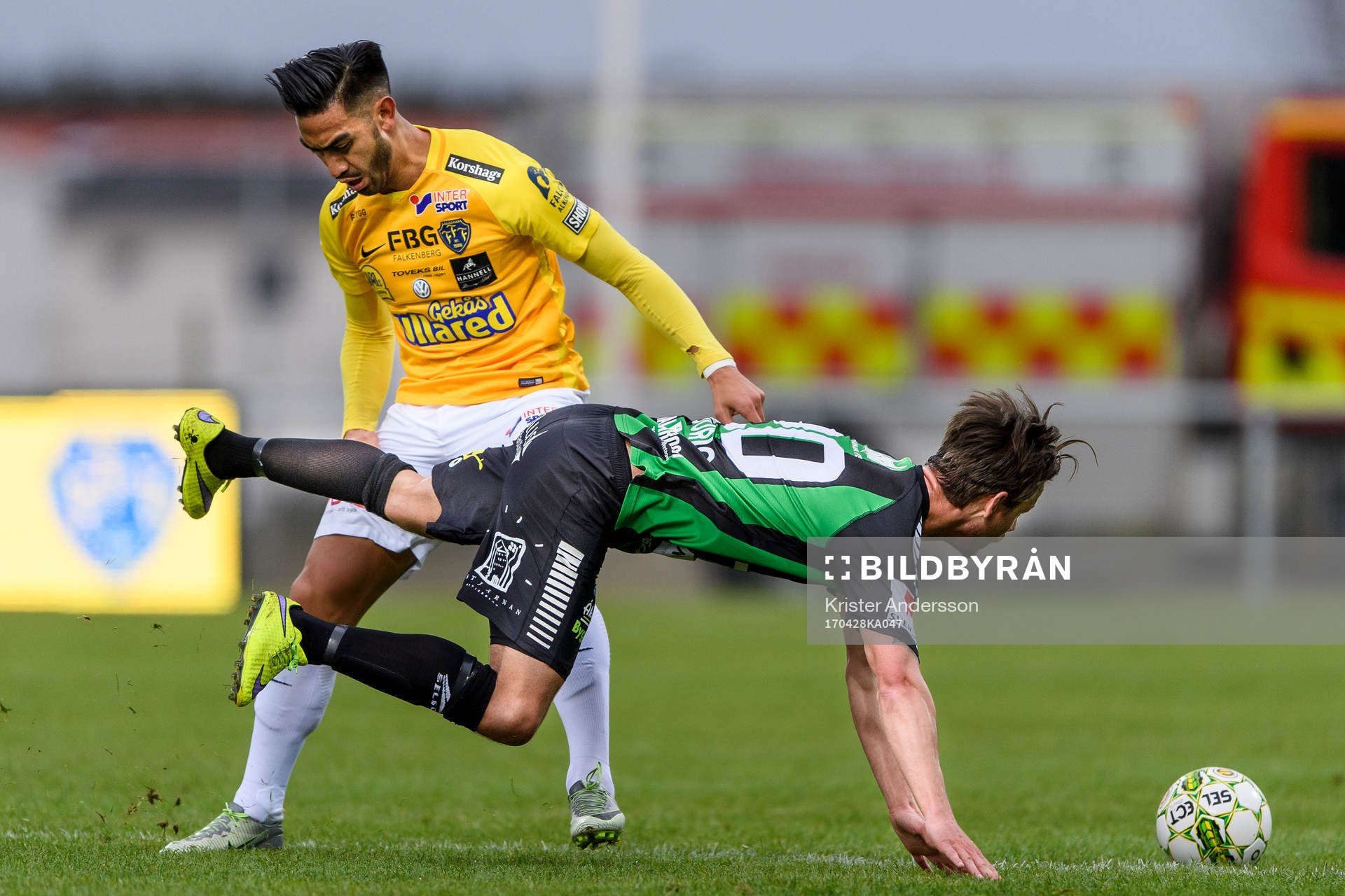 Falkenbergs Amin Nazari och GAIS Dusan Djuric