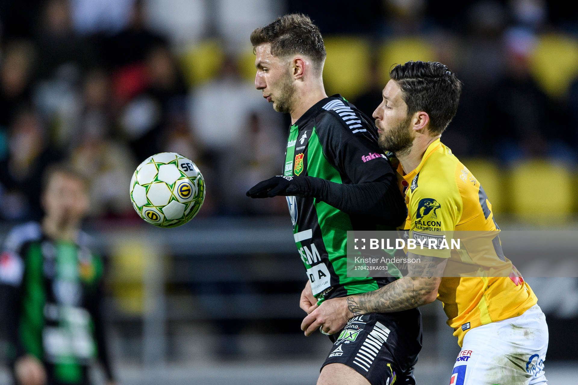 GAIS Alibek Aliev och Falkenbergs Tibor Joza