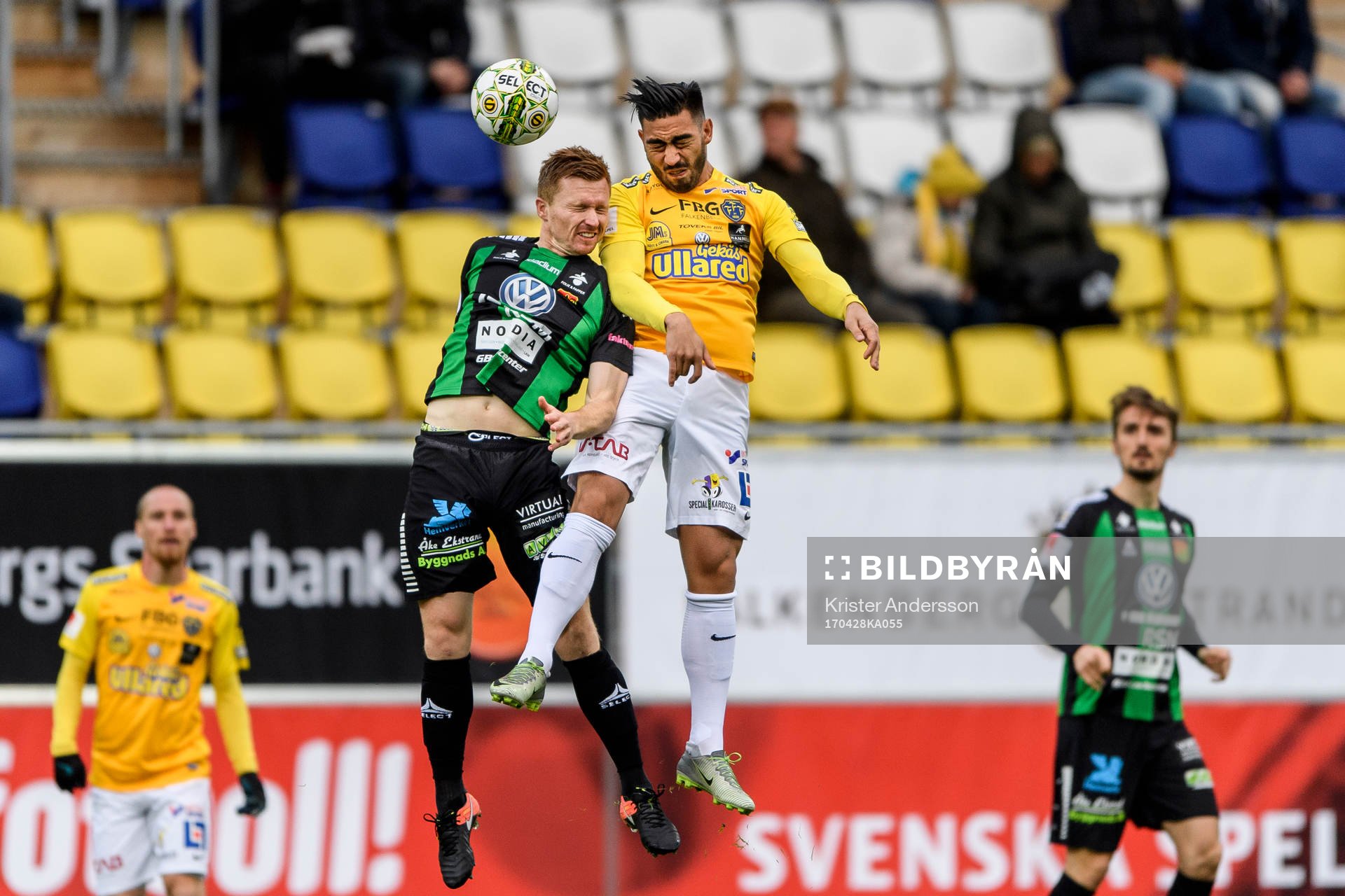 GAIS Dan Keat och Falkenbergs Amin Nazari