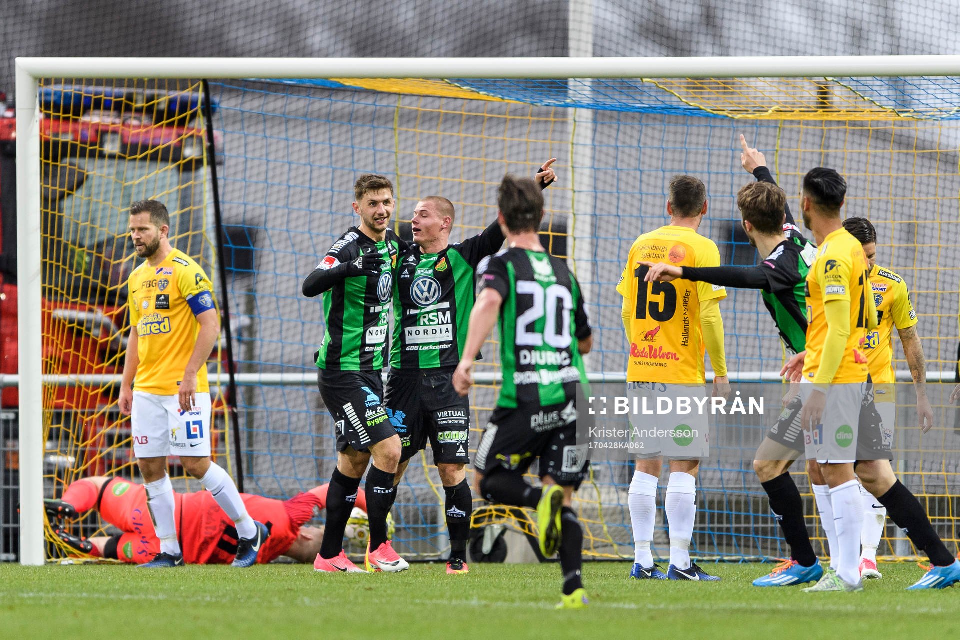 GAIS spelare jublar