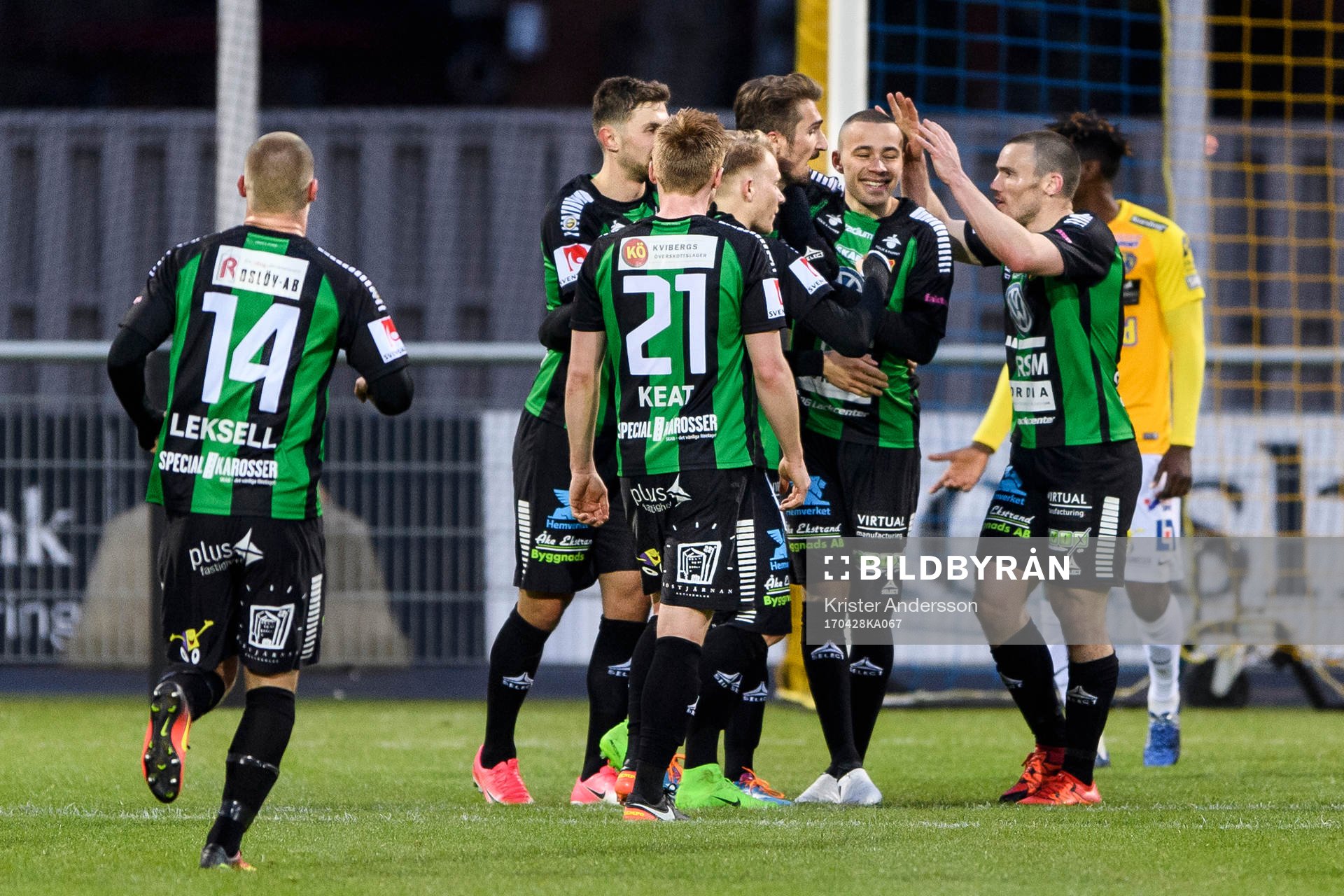 GAIS spelare jublar