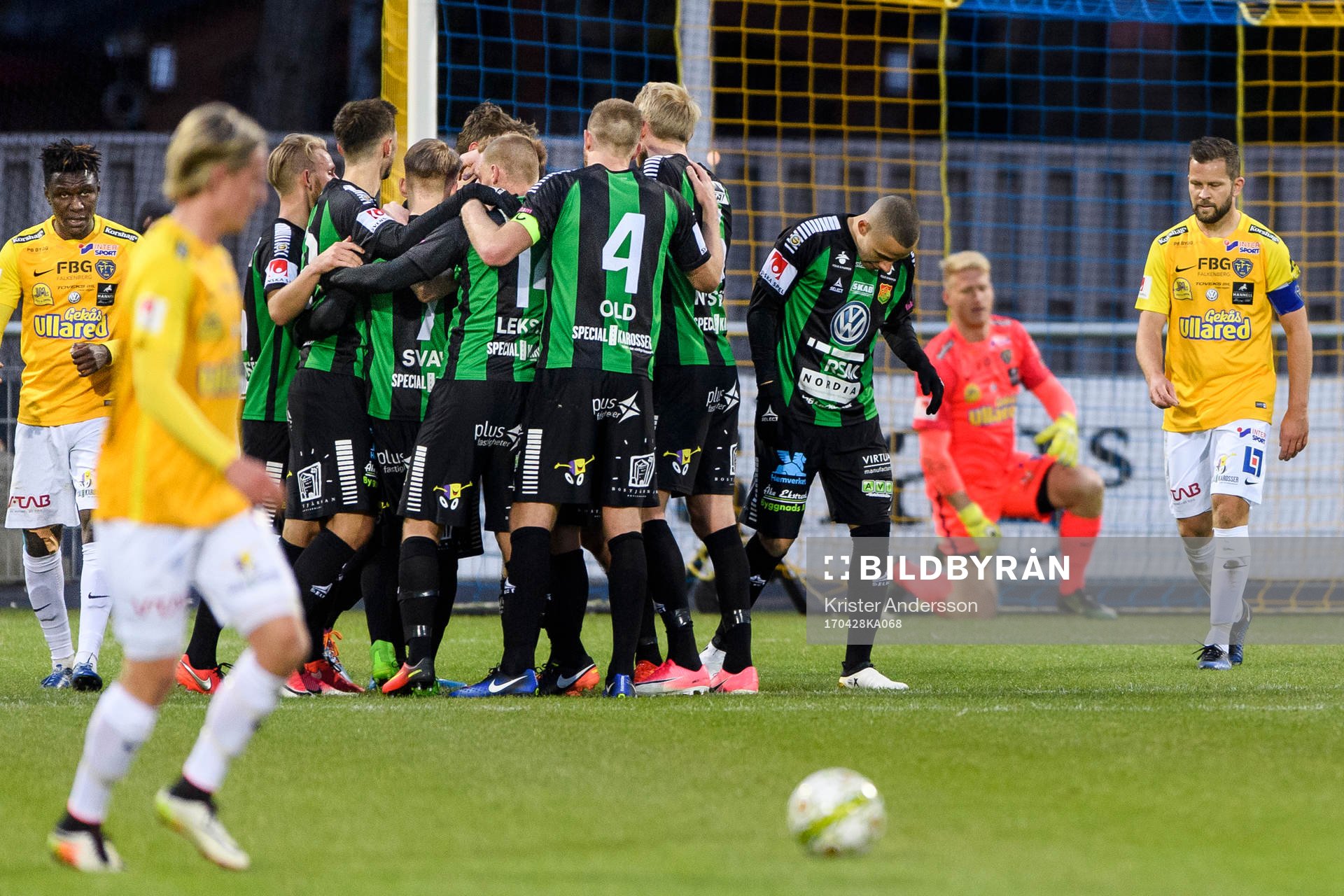 GAIS spelare jublar