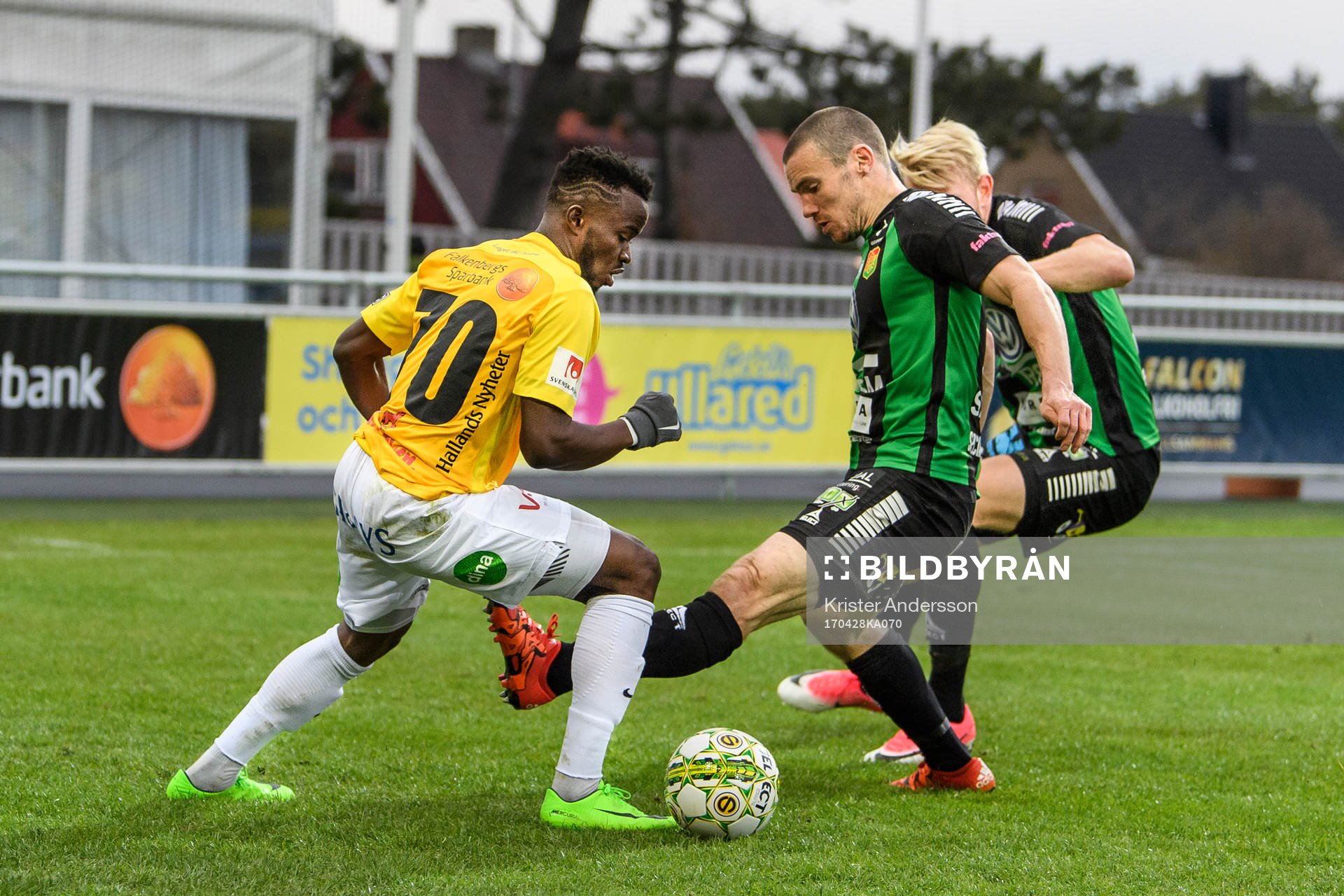 Falkenbergs Richard Donkor och GAIS James Sinclair