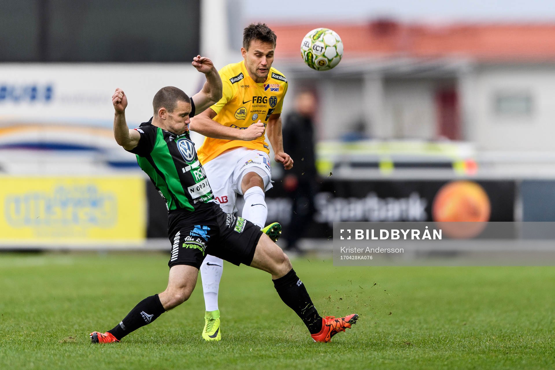 GAIS James Sinclair och Falkenbergs Johannes Vall