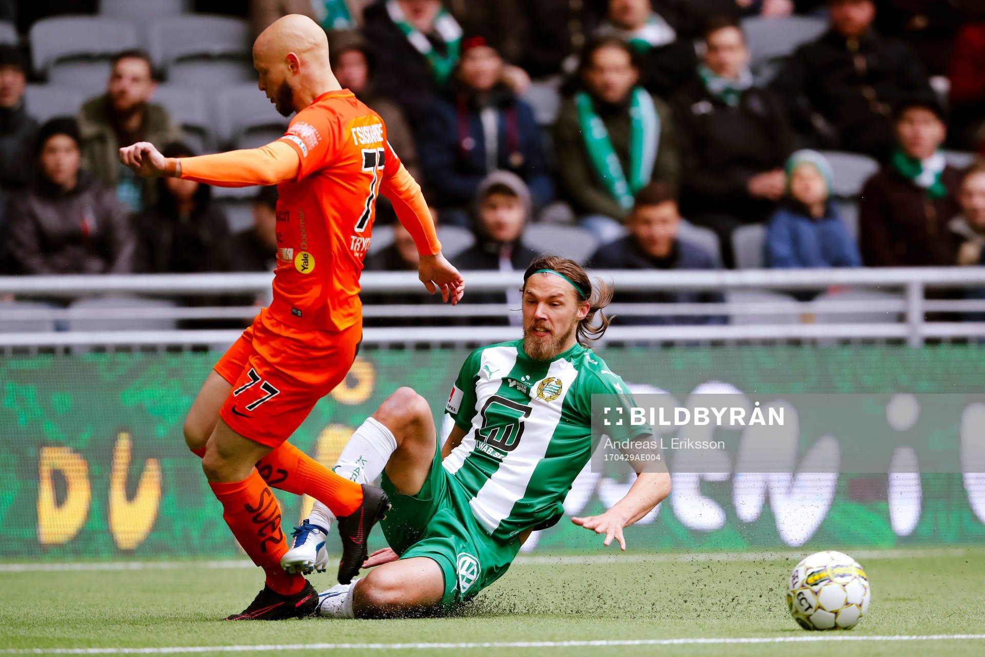AFC Eskilstunas Zourab Tsisaridze och Hammarbys Björn