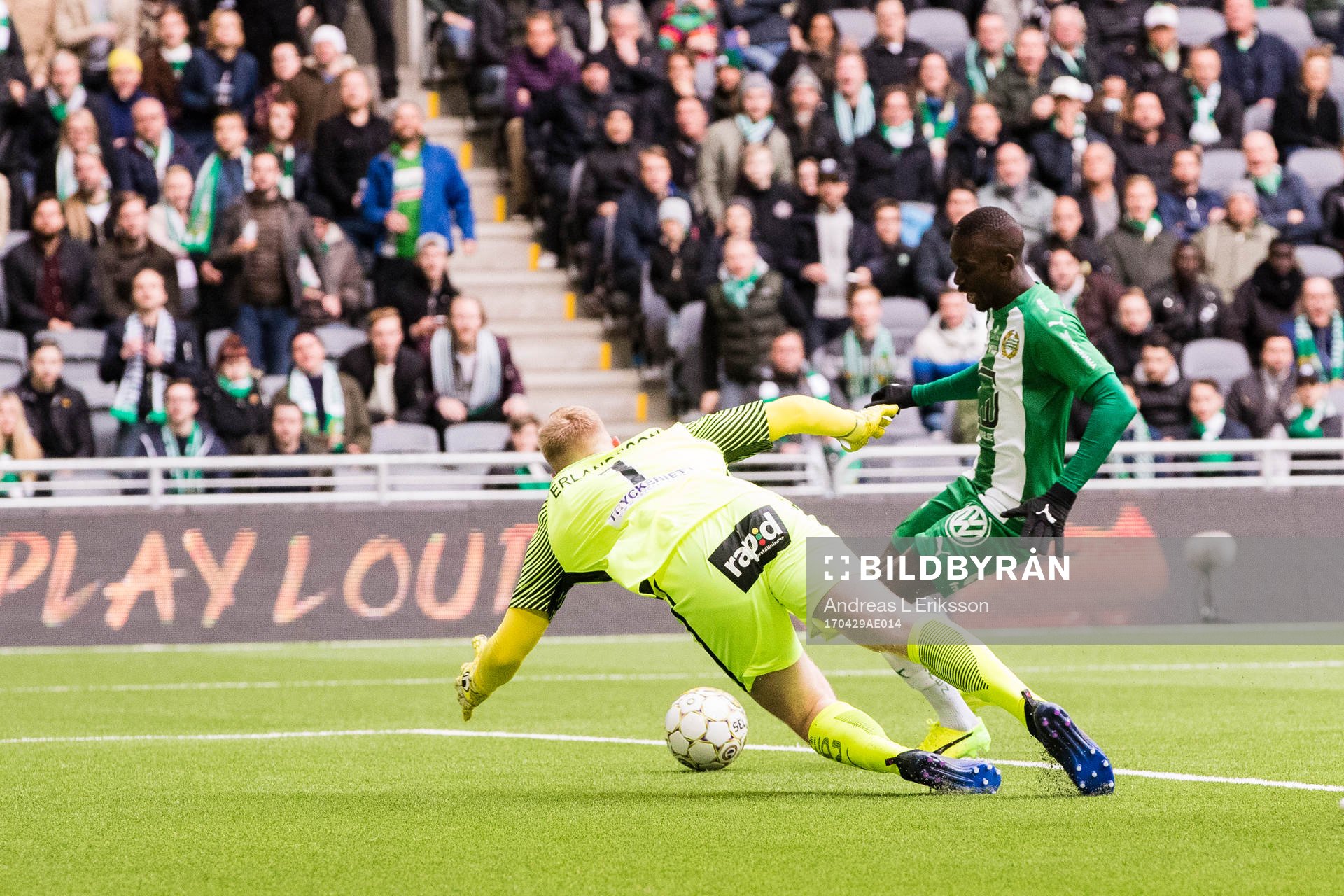 Hammarbys Pa Amat Dibba gör 2-0 bakom AFC Eskilstunas