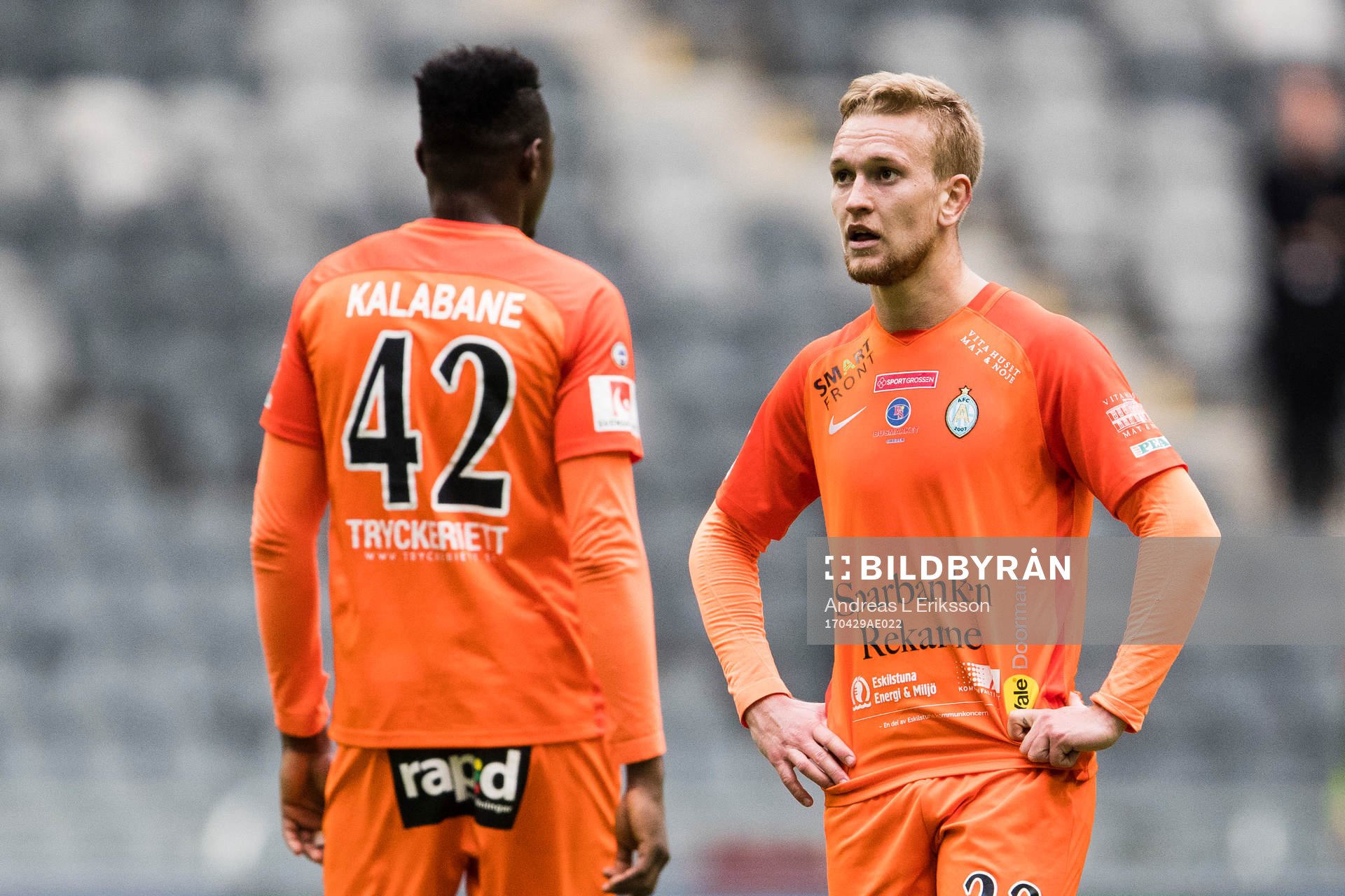 AFC Eskilstunas Alexander Michel deppar