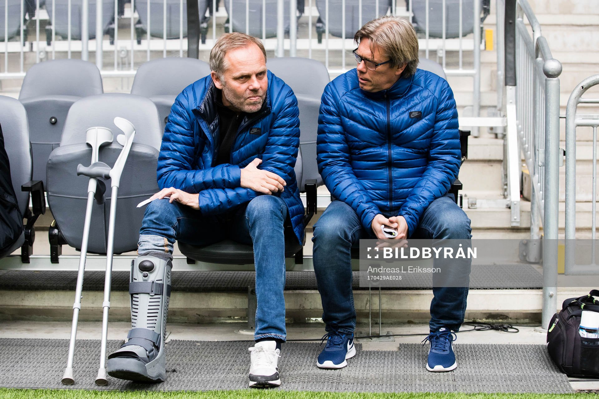AFC Eskilstunas assisterande tränare Anders Johansson och